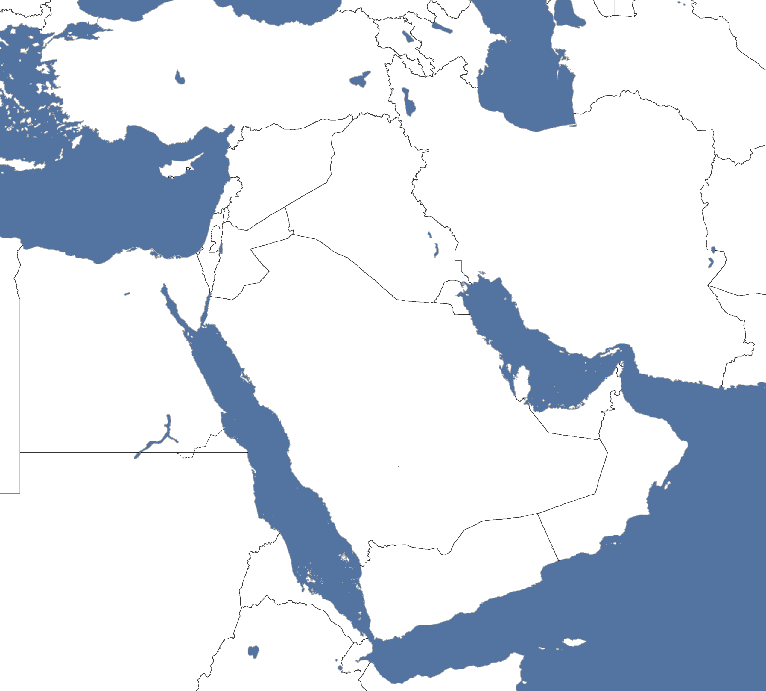 Blank Map Of The Middle East 721514880 Blank Map Of The Middle East 721514880