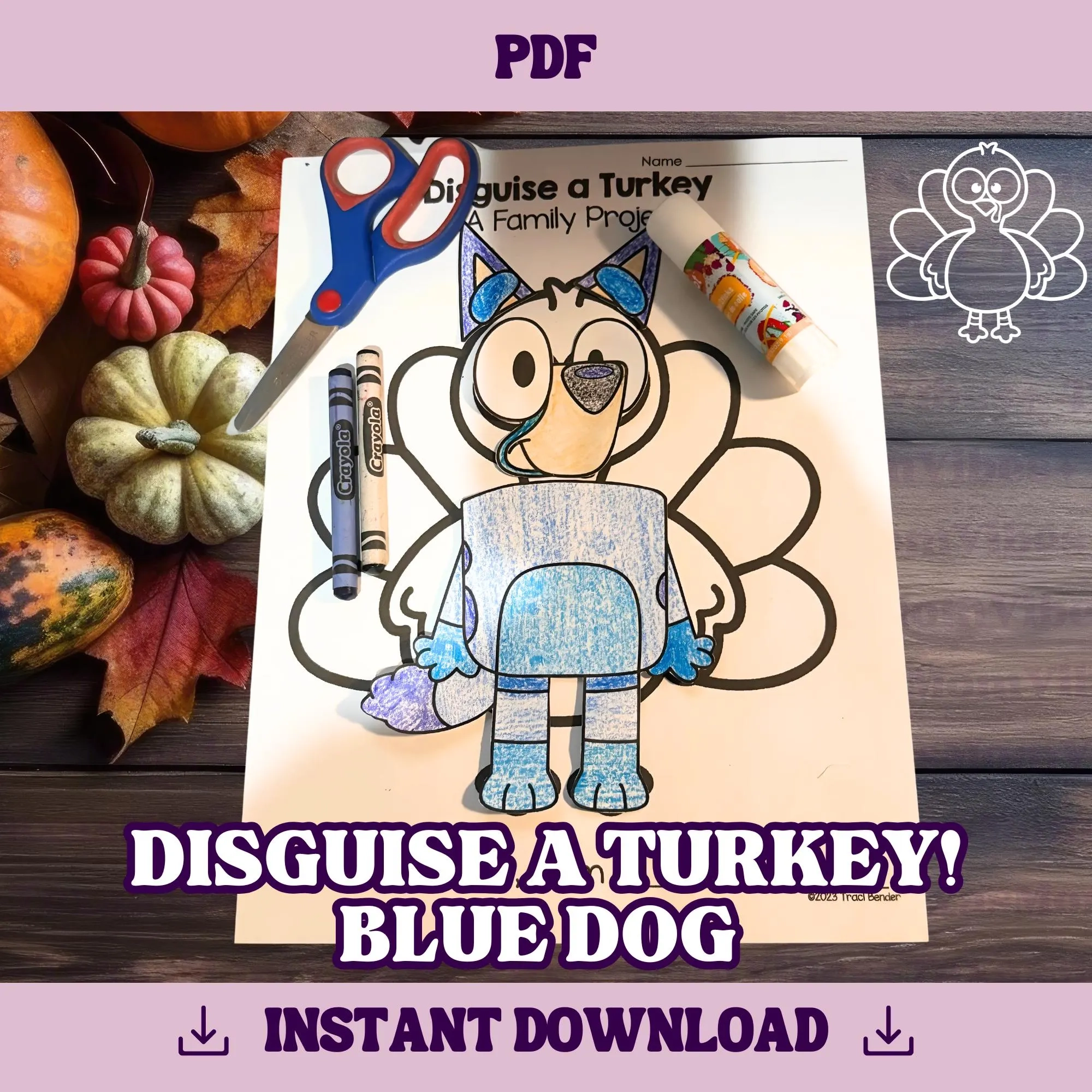 disguise a turkey bluey