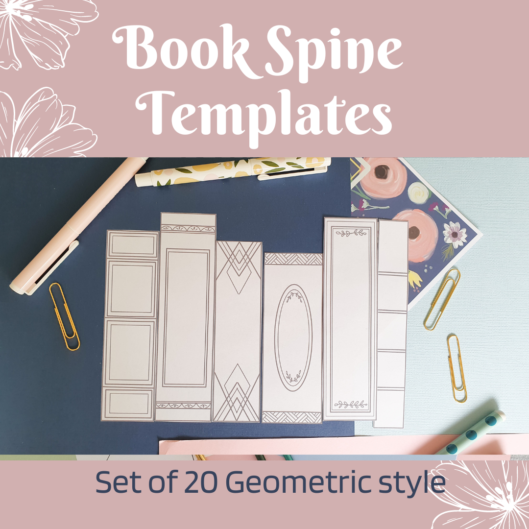 free printable book spine template