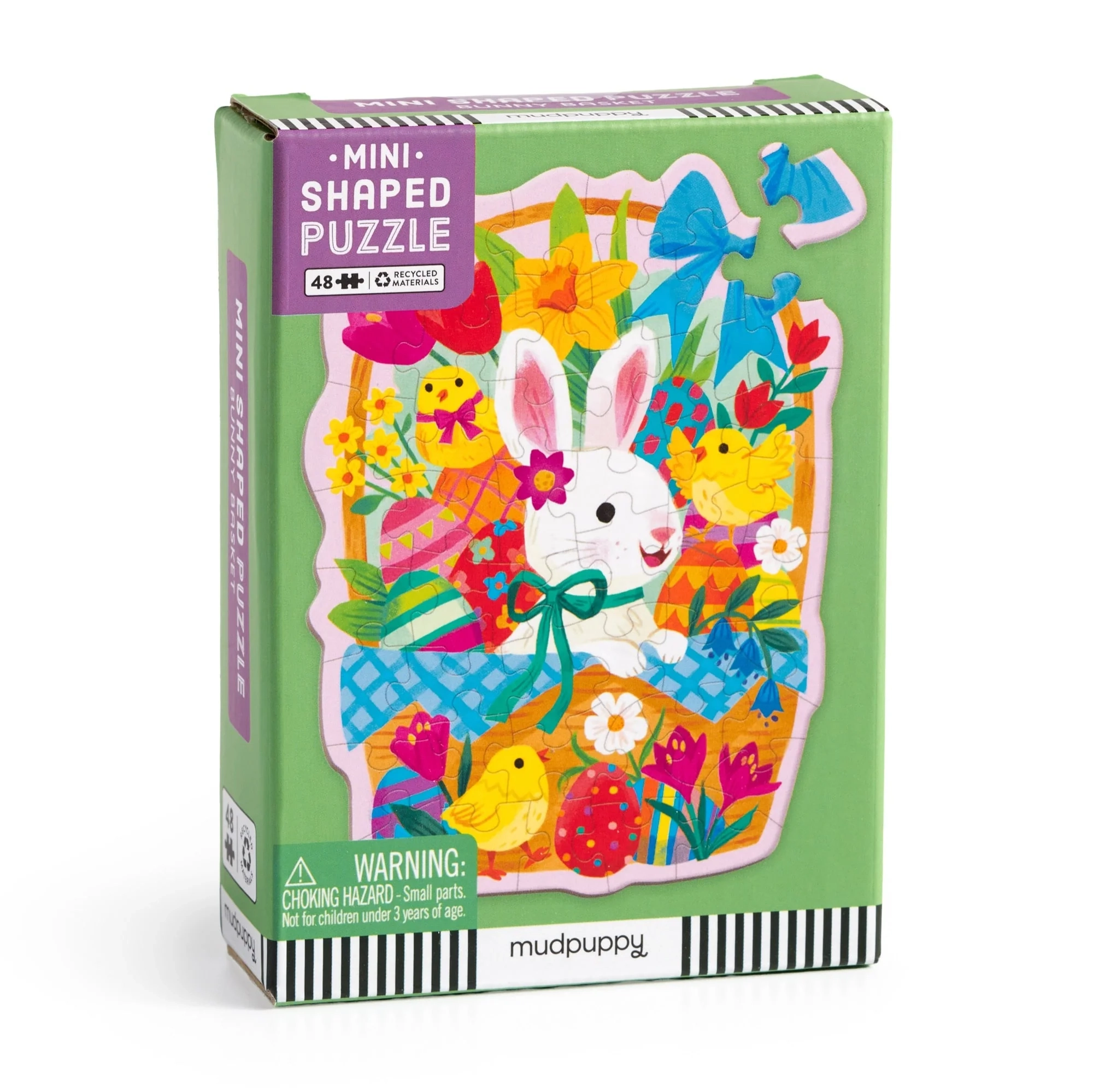 Bunny Basket 48 Piece Mini Shaped Puzzle Bunny Basket 48 Piece Mini Shaped Puzzle