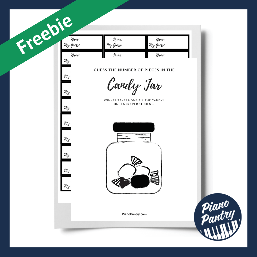 Candy Jar Contest Printable