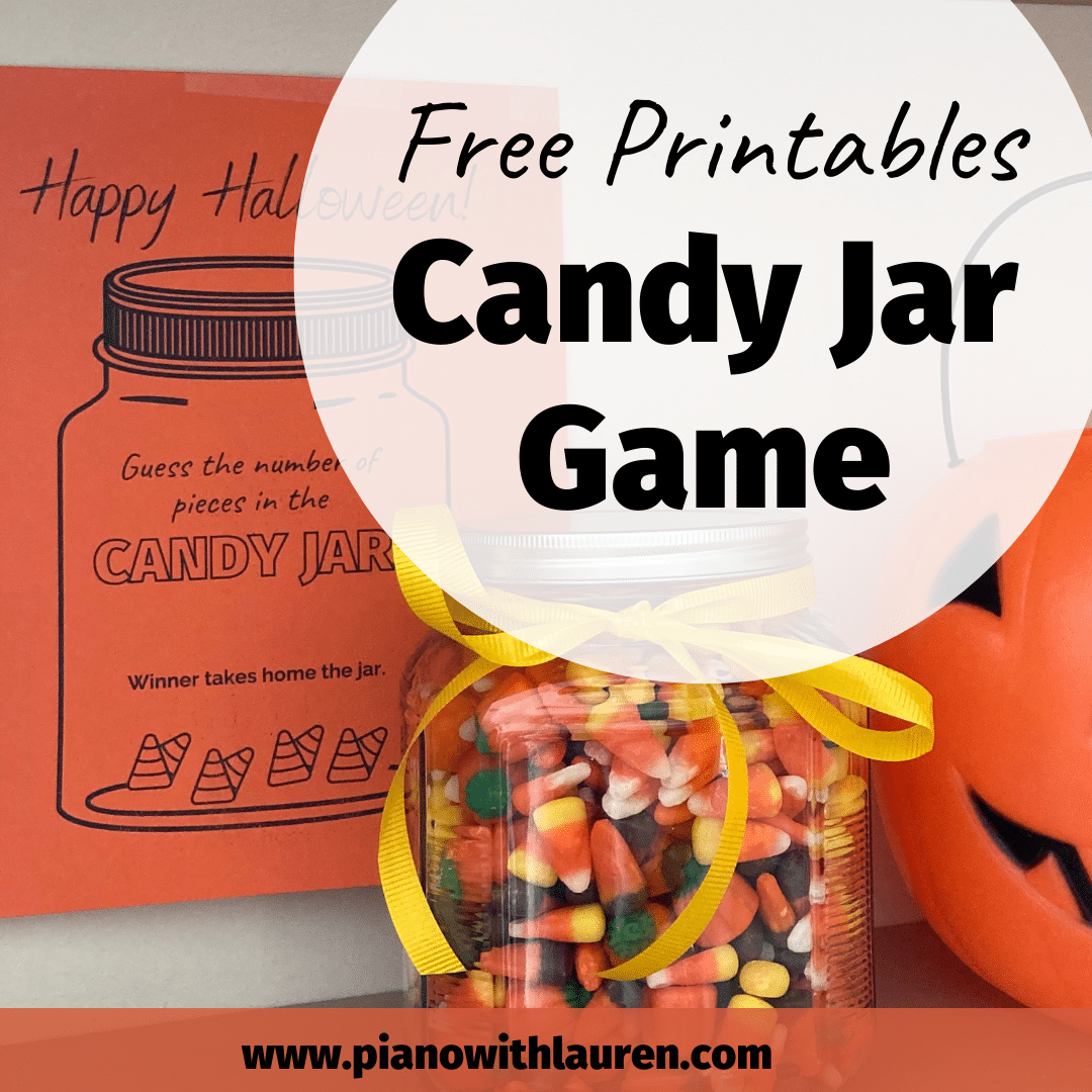 Candy Jar Game Free Printables