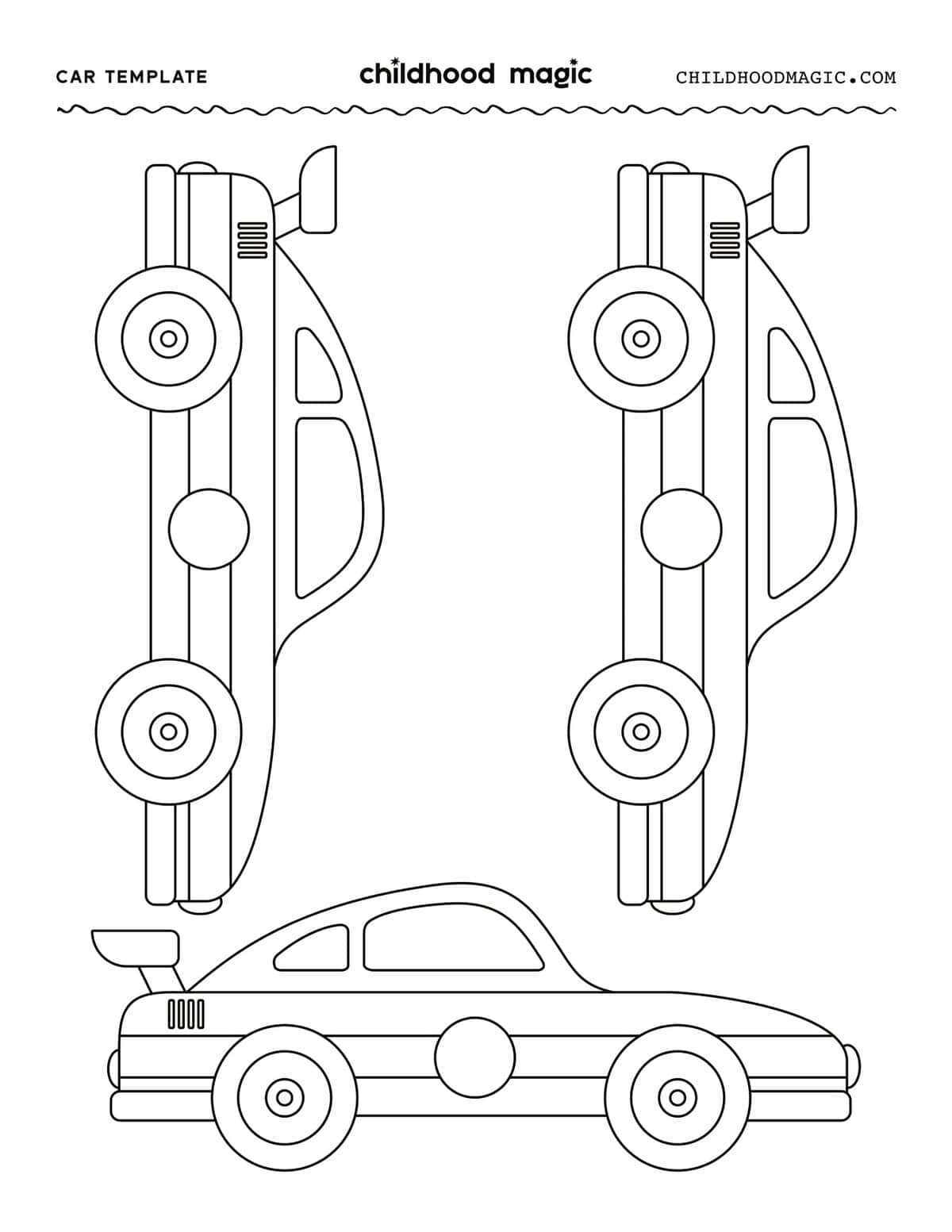 Car Template Free Printable Car Template Free Printable