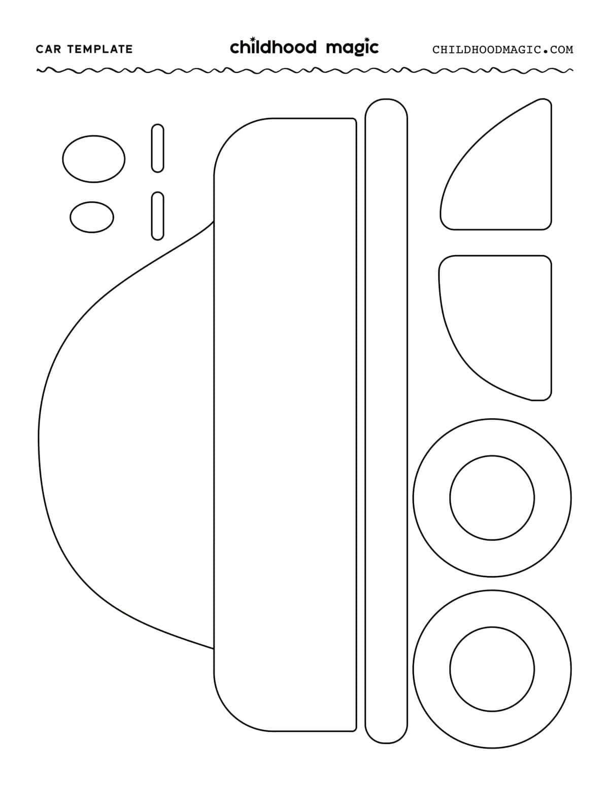 Car Template Free Printable Car Template Free Printable