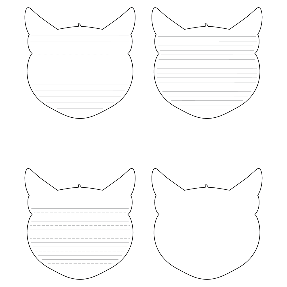 free printable cat face template free printable cat face template