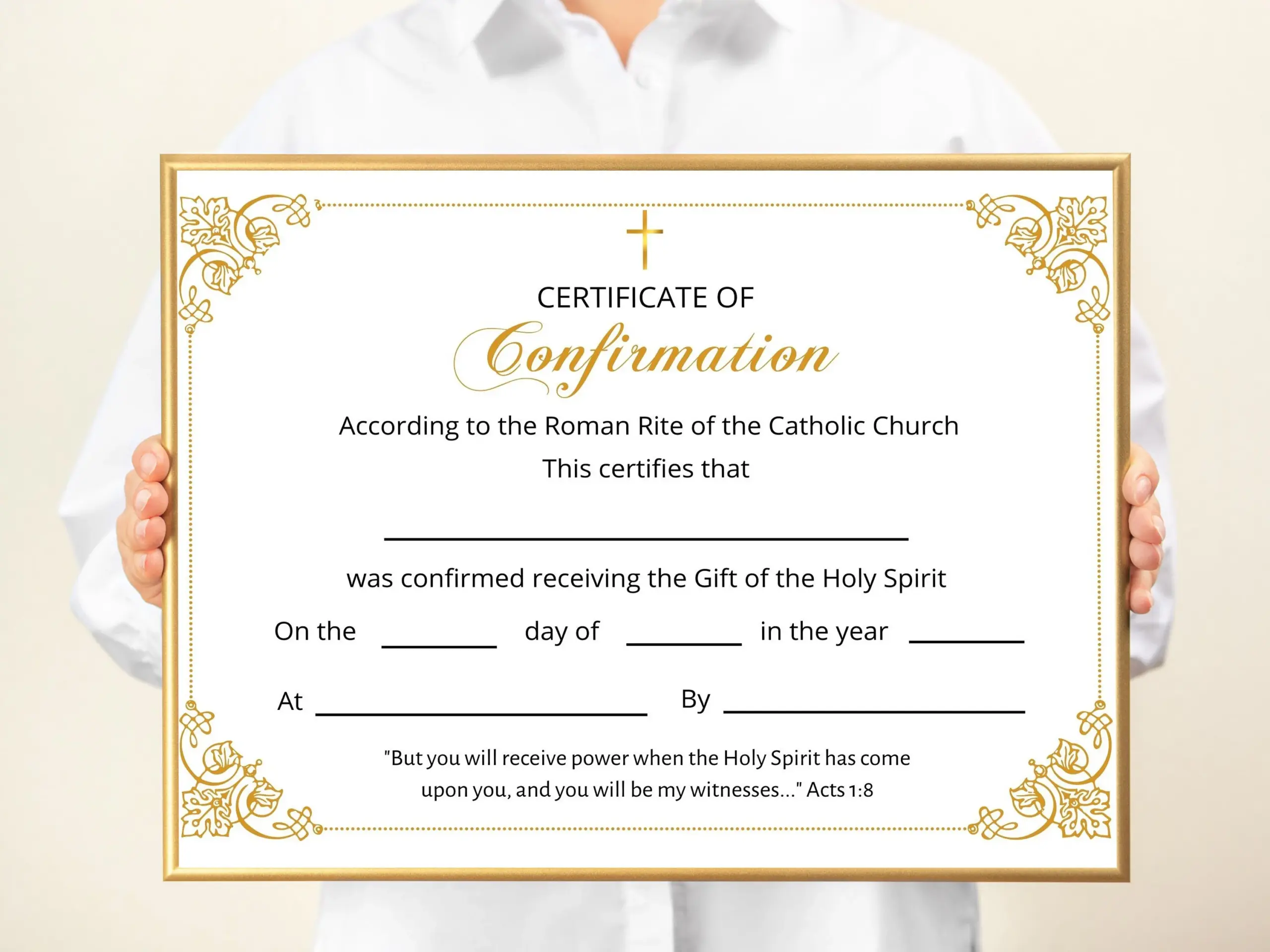 Catholic Confirmation Certificate Catholic Confirmation Certificate