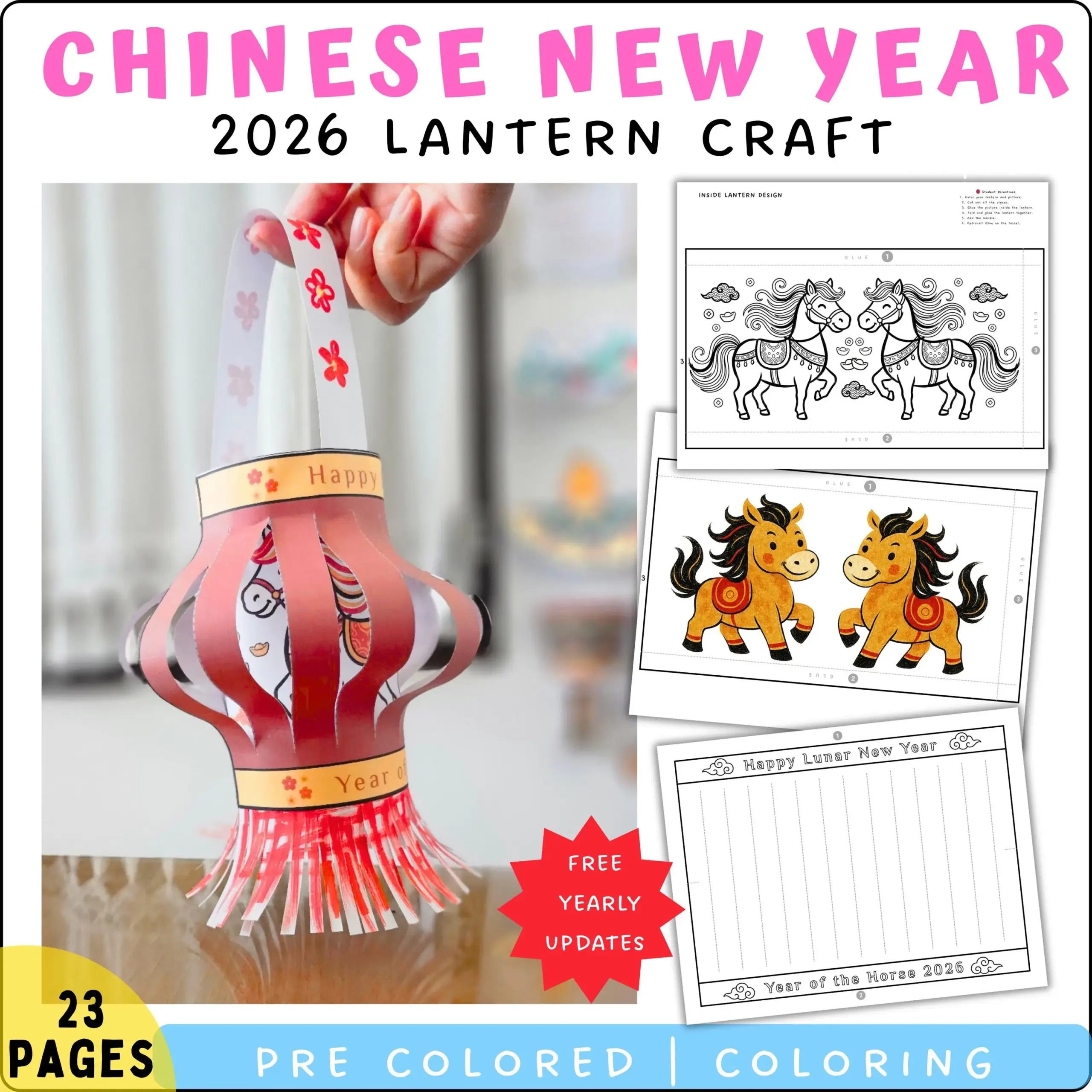 Chinese New Year 2026 Lantern Craft Year