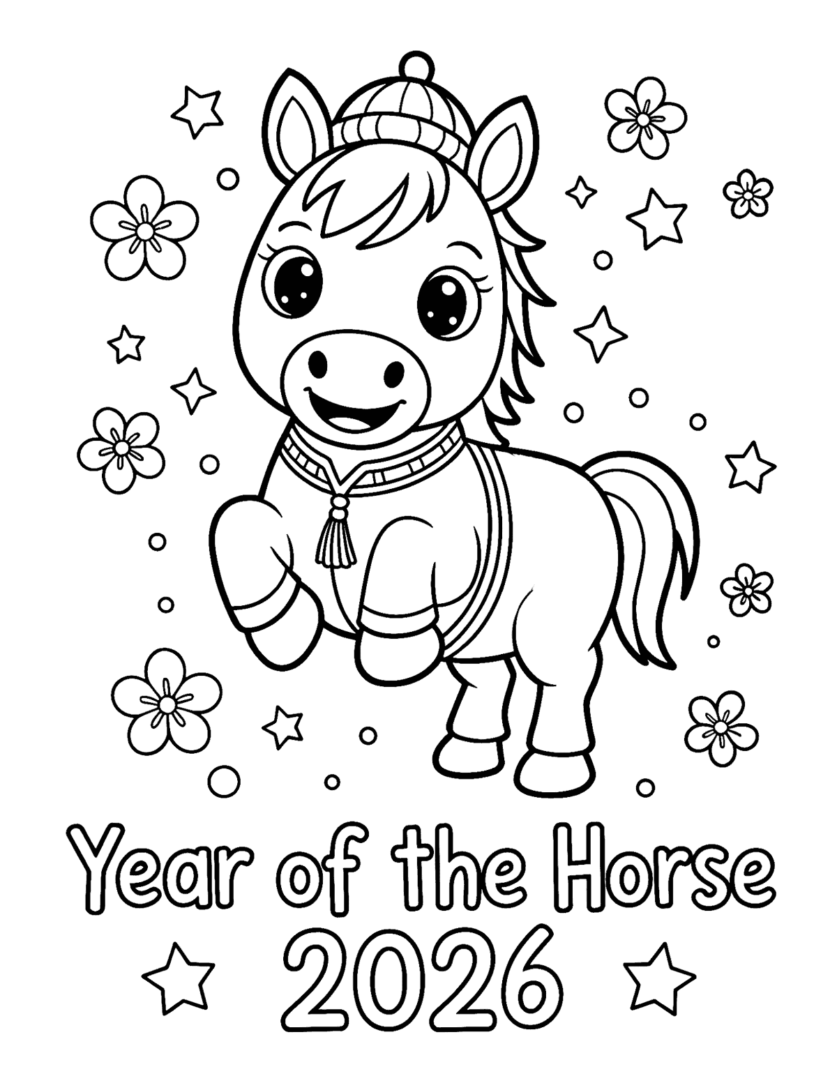 Chinese New Year Coloring Pages Chinese New Year Coloring Pages