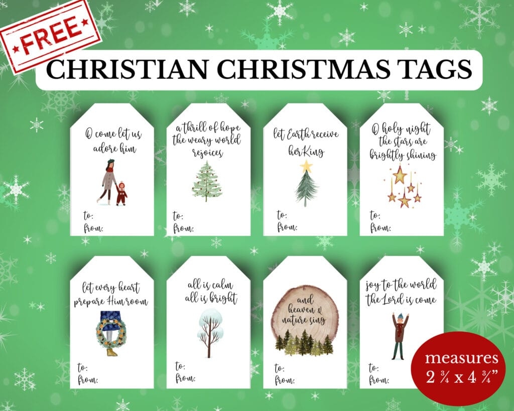 Christian Christmas Carol Free Printable Gift Tags Christian Christmas Carol Free Printable Gift Tags