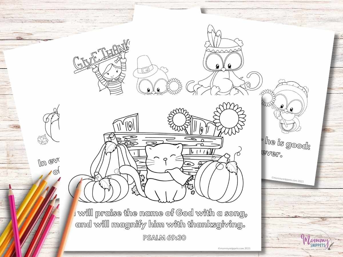 Christian Thanksgiving Coloring Pages
