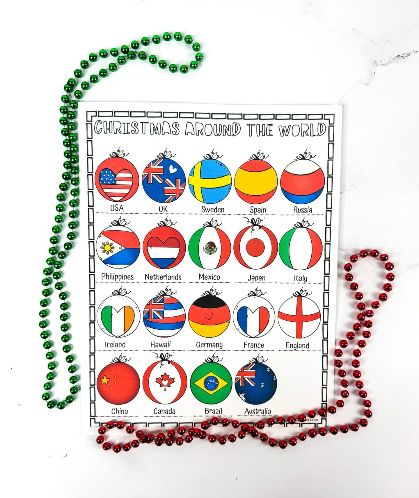 Christmas Around The World Worksheet Christmas Around The World Worksheet