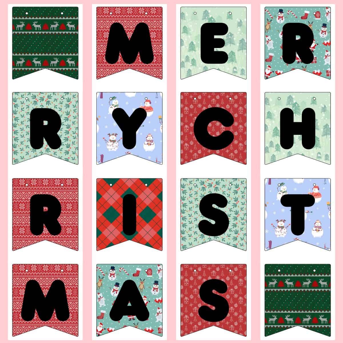 free printable banner letters christmas free printable banner letters christmas