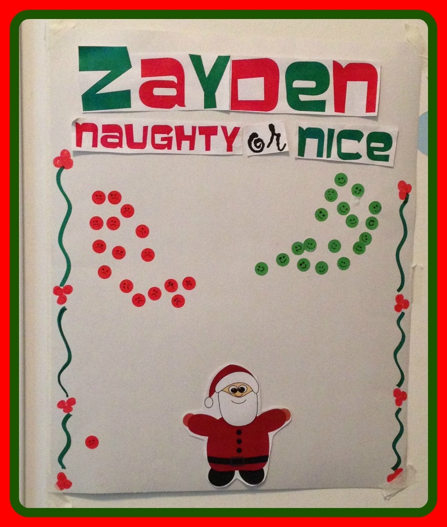 Christmas Behavior Chart