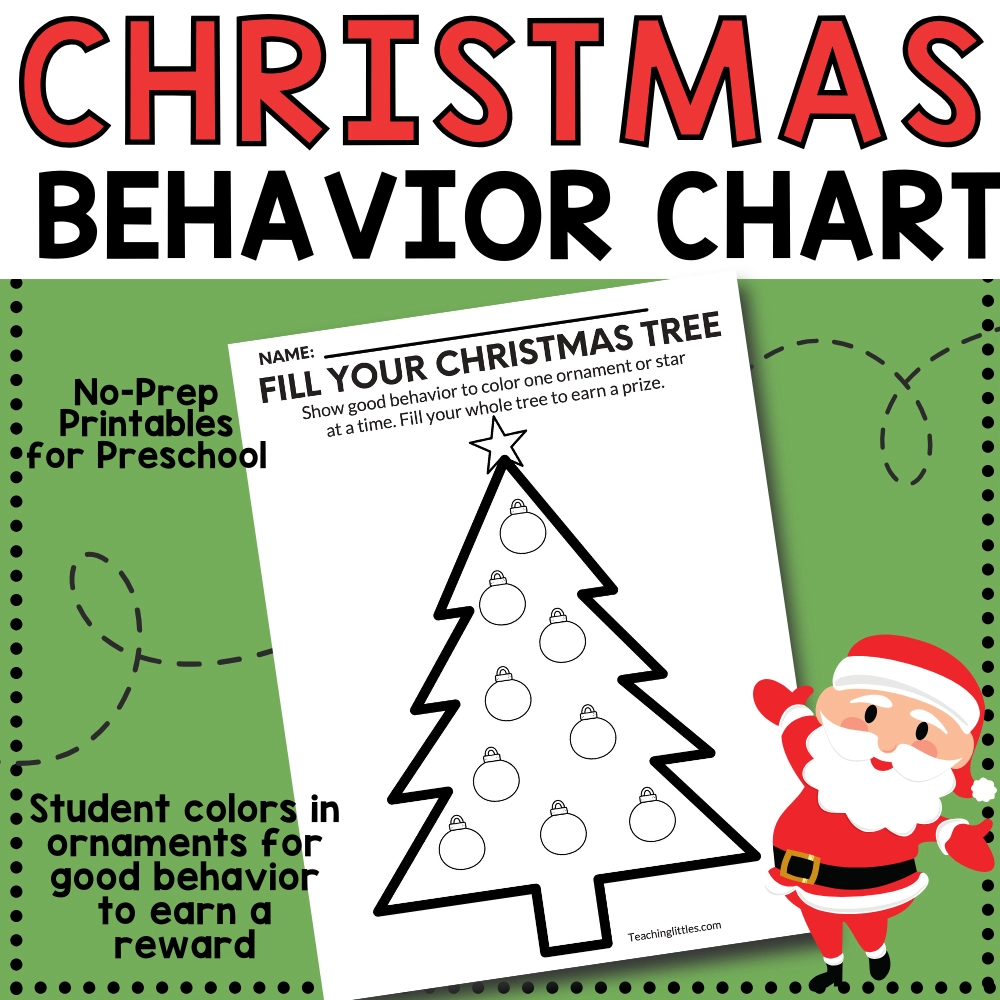 Christmas Behavior Reward Chart Copy