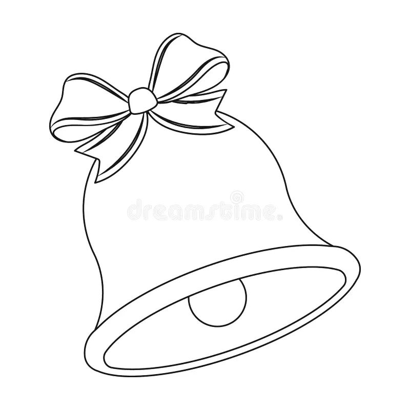 Christmas Bell Outline