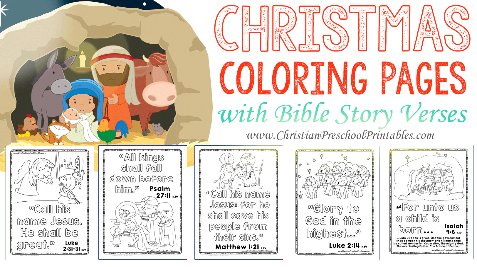 Christmas Bible Verse Printables