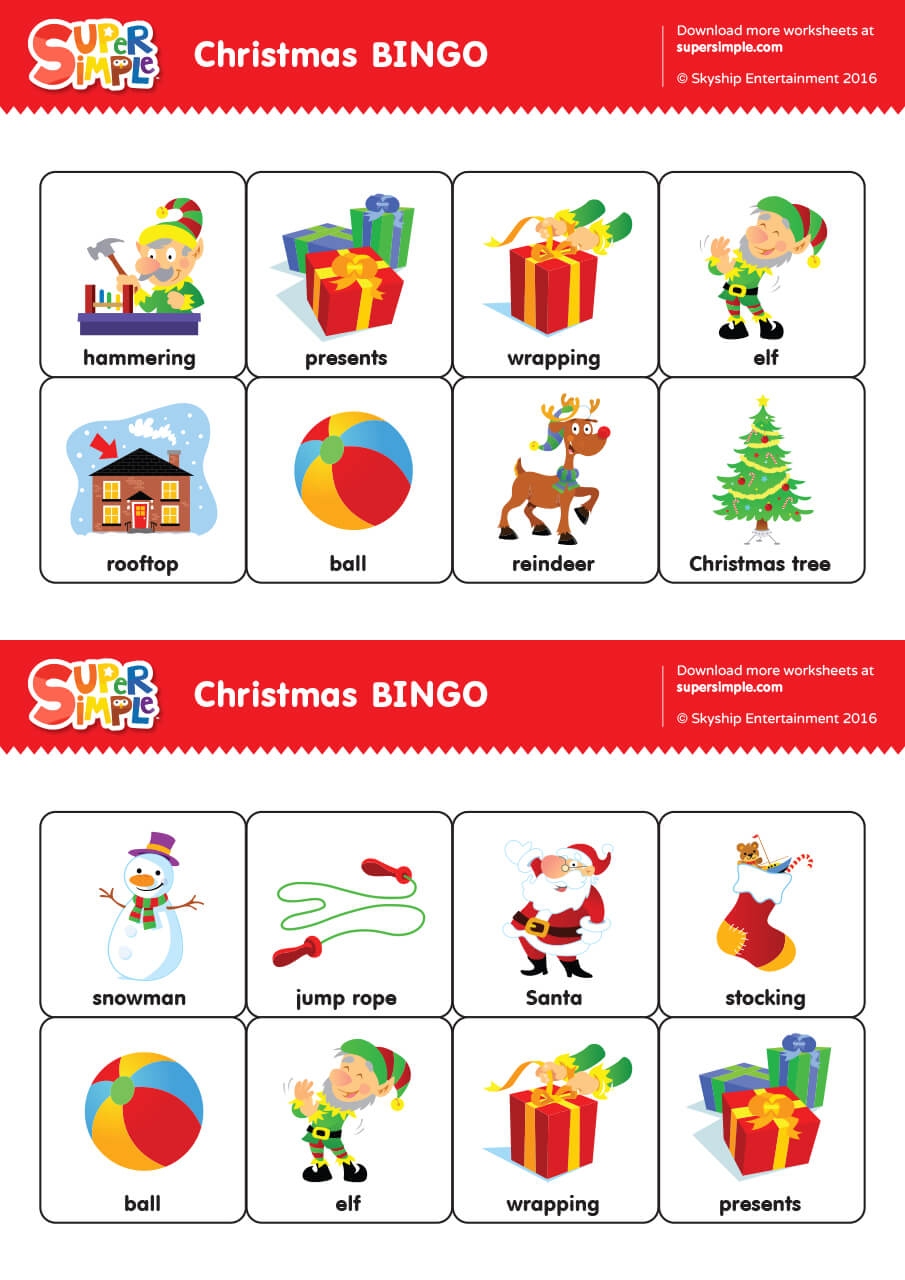 Christmas Bingo Cards