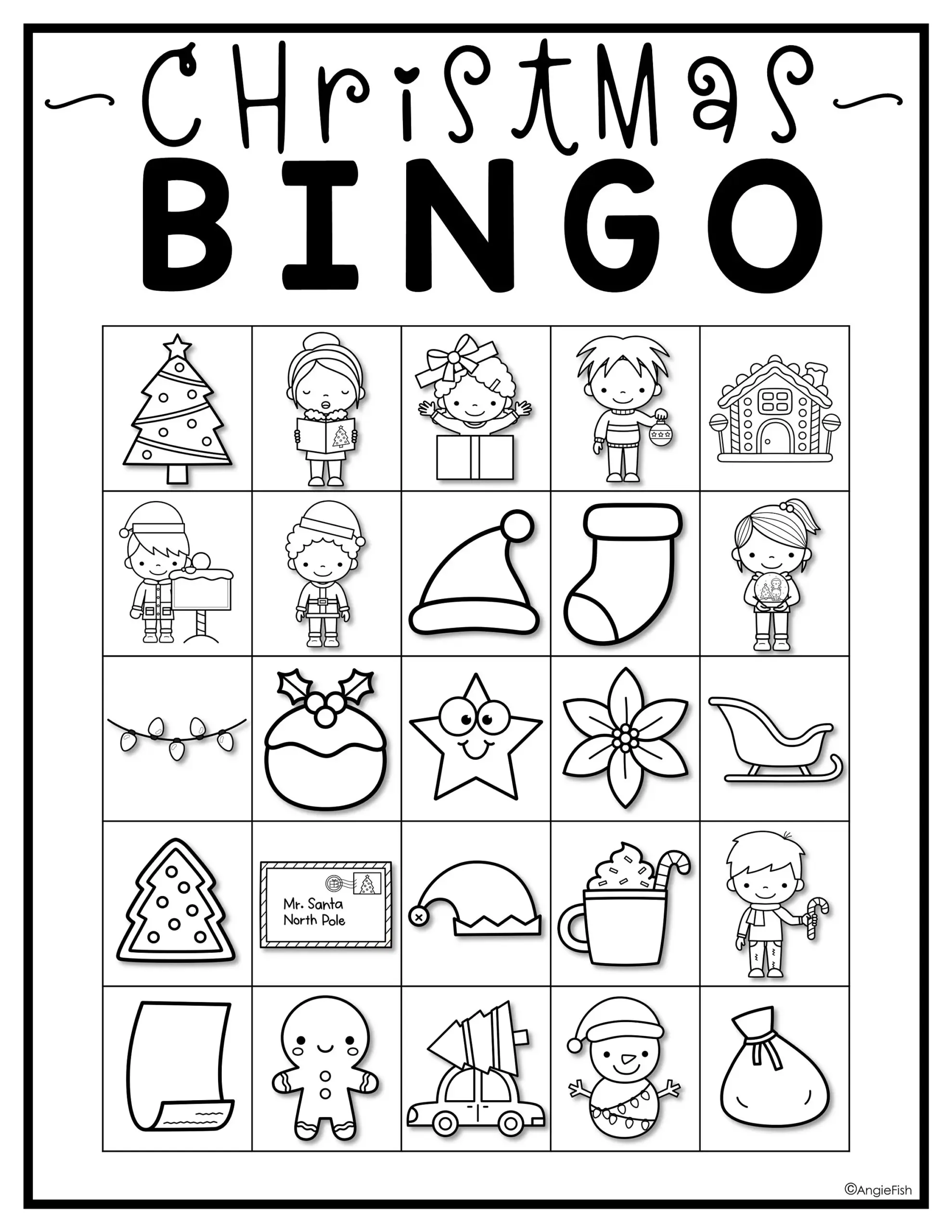 Christmas Bingo Game 30 Printable Bingo