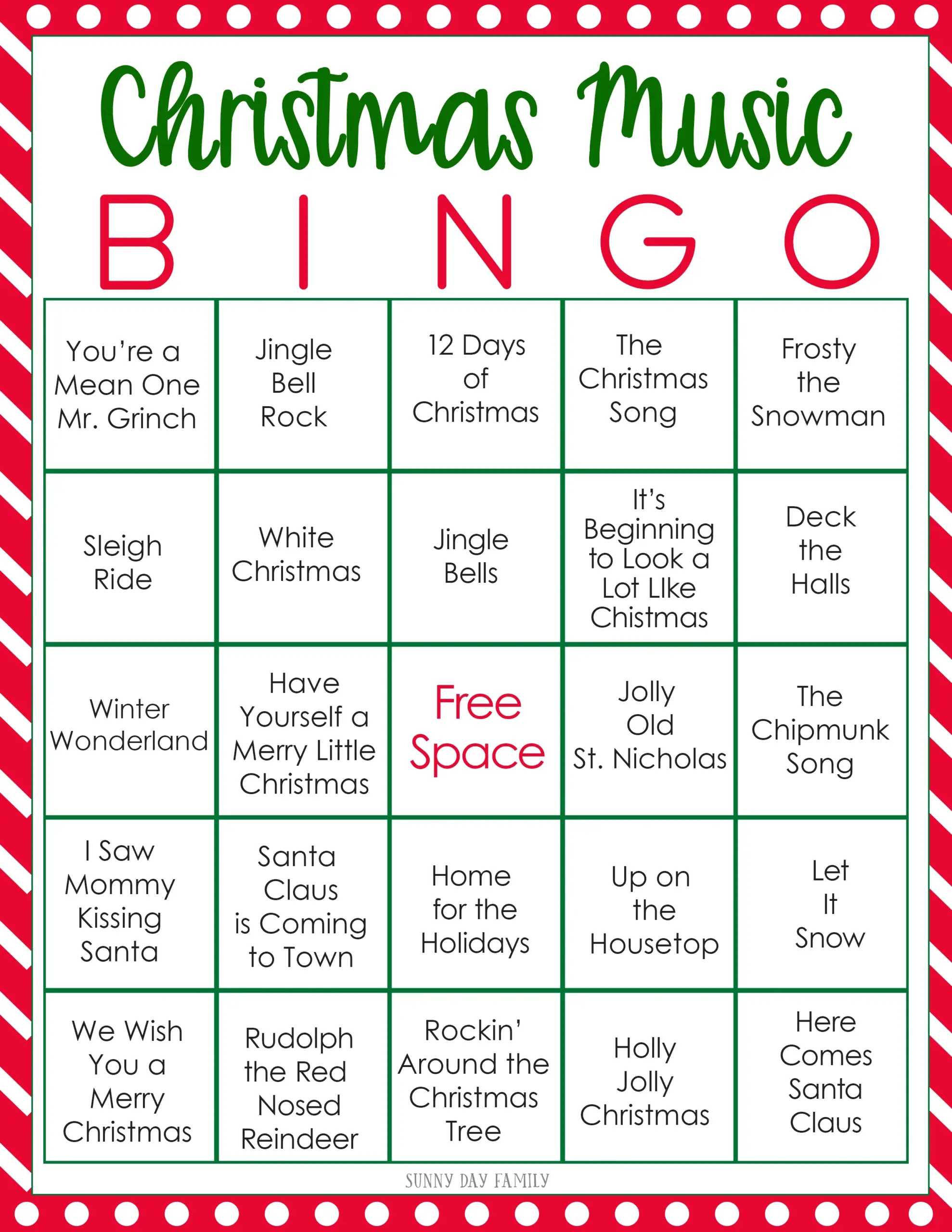 Christmas Bingo
