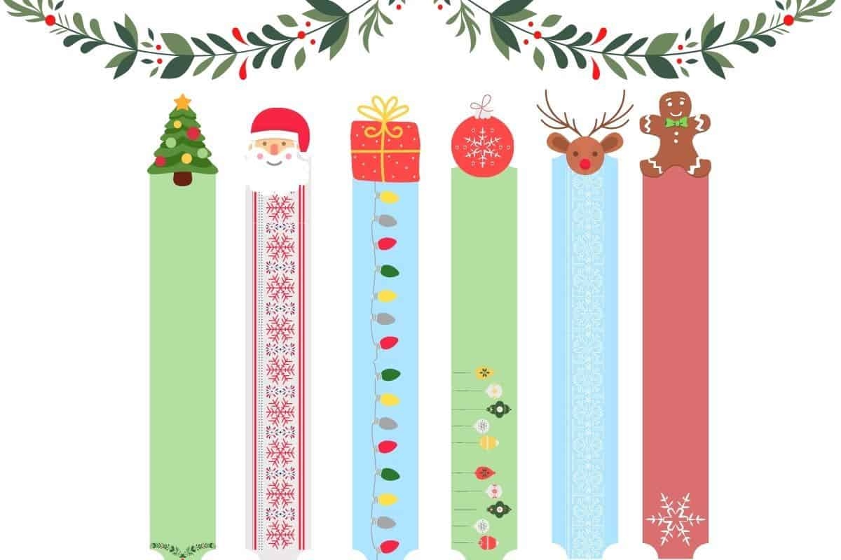Christmas Bookmarks For Kids Printable
