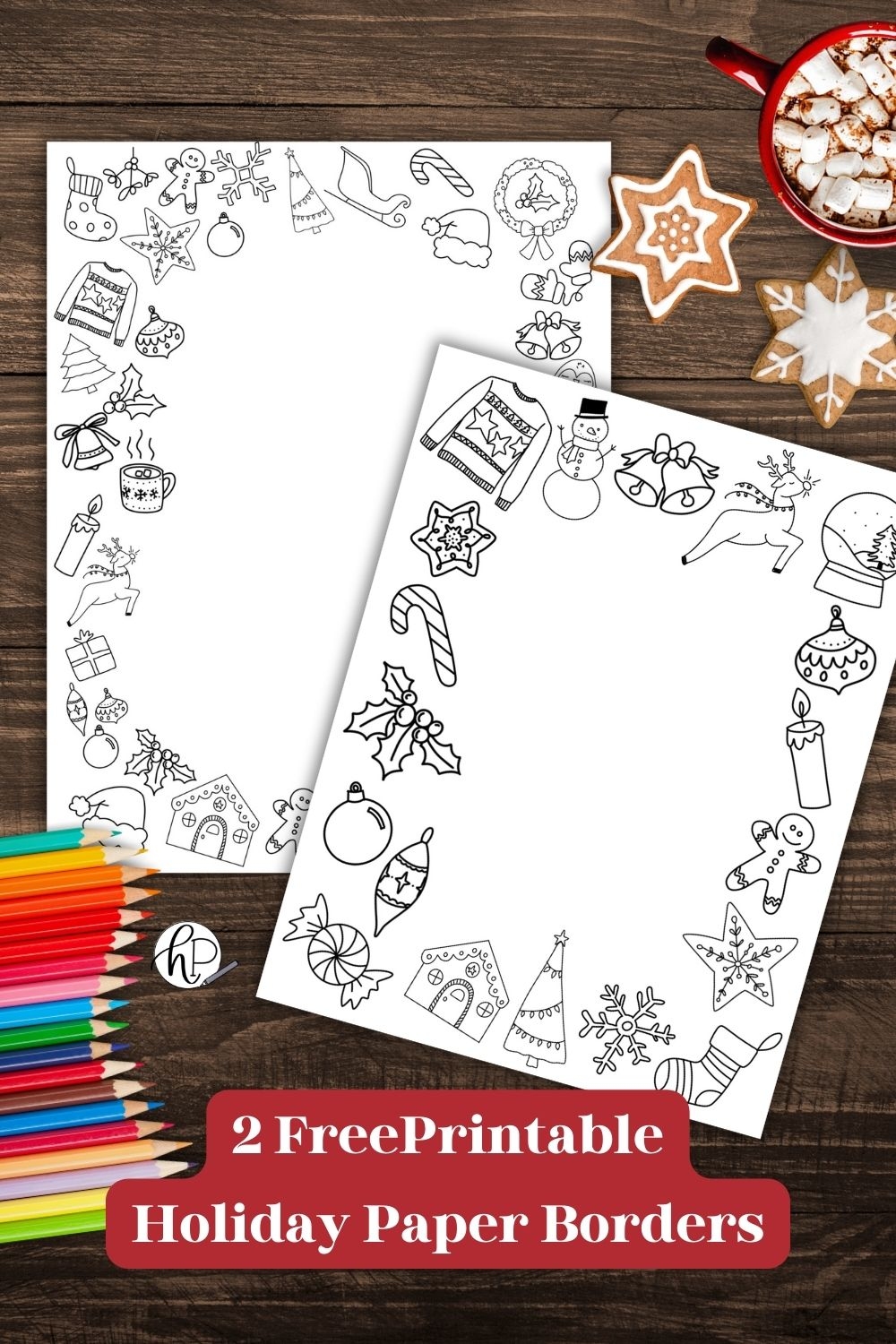 christmas themed printable paper