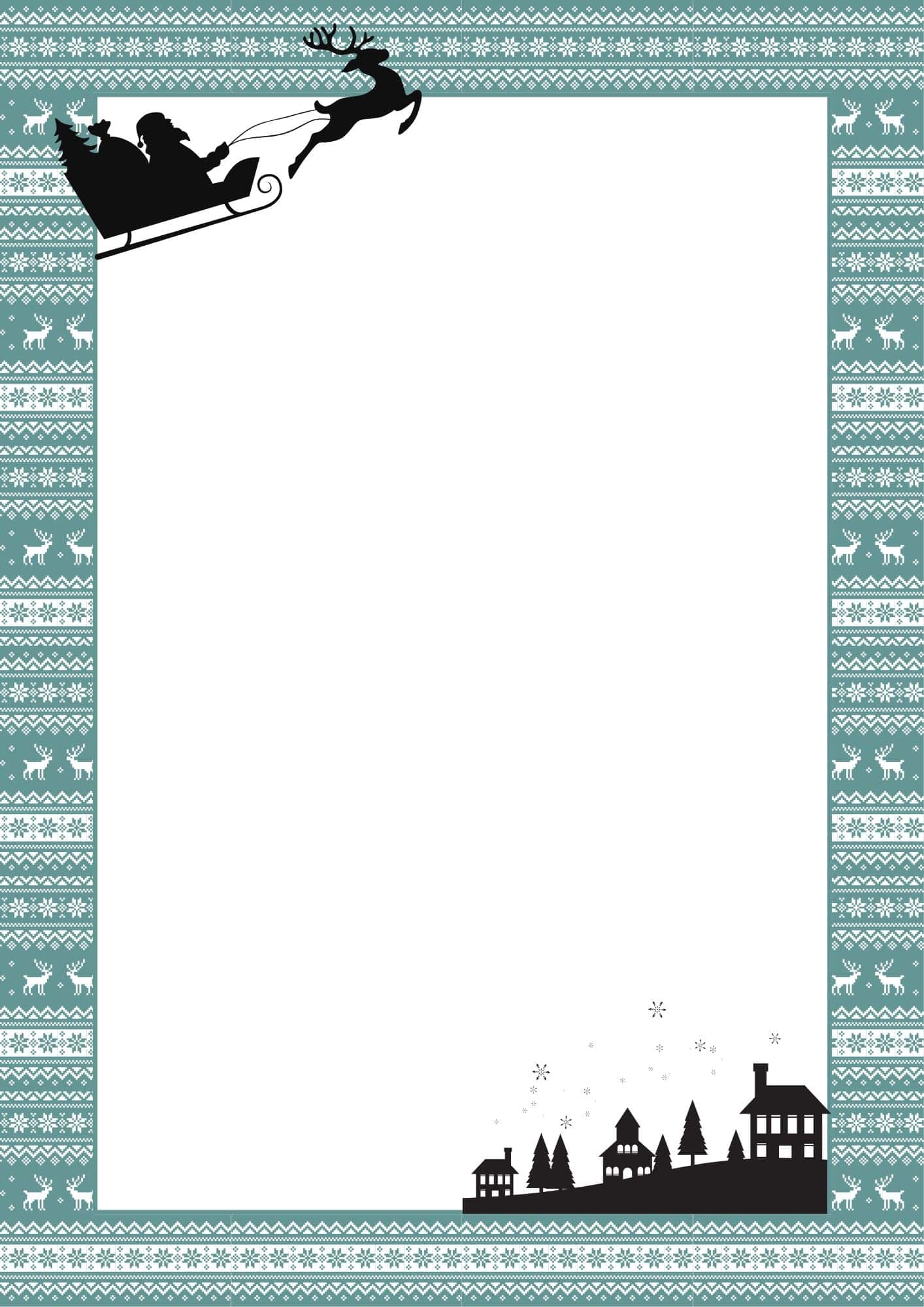 Christmas Border Paper Printable
