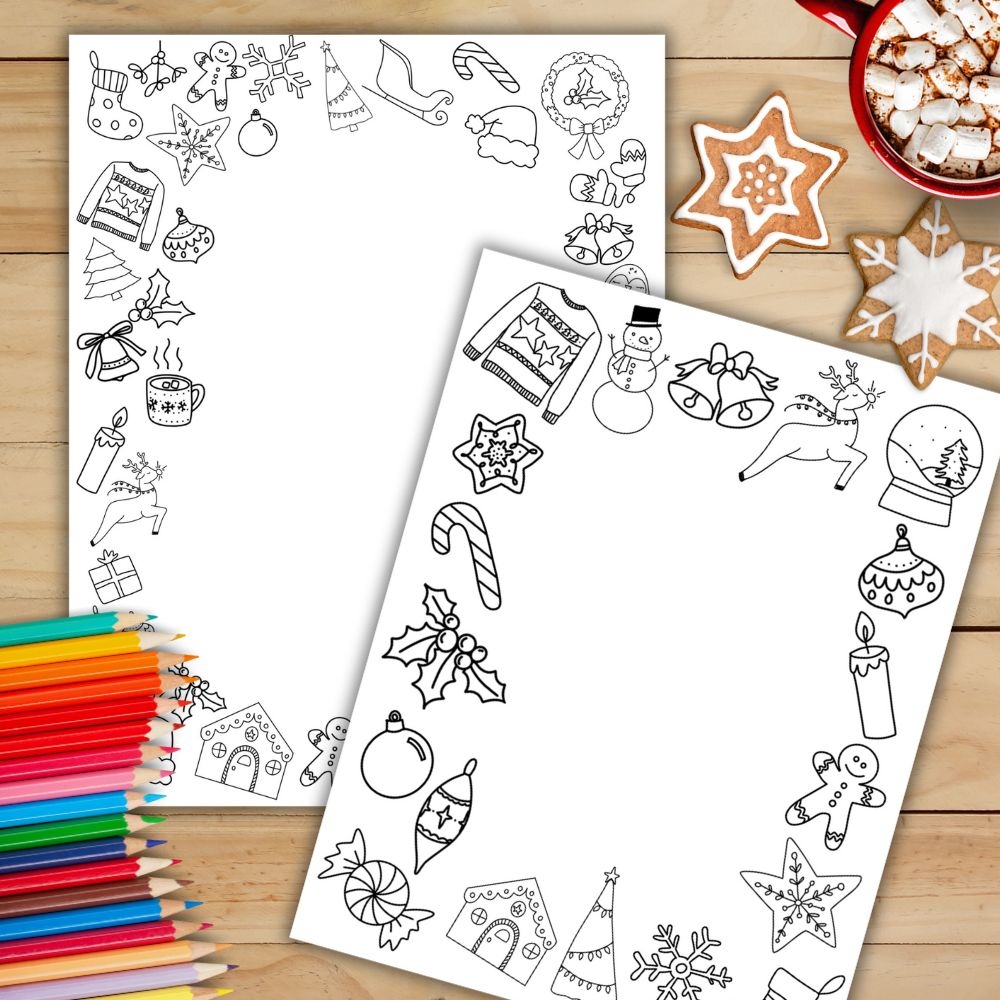 Christmas Border Paper Printable