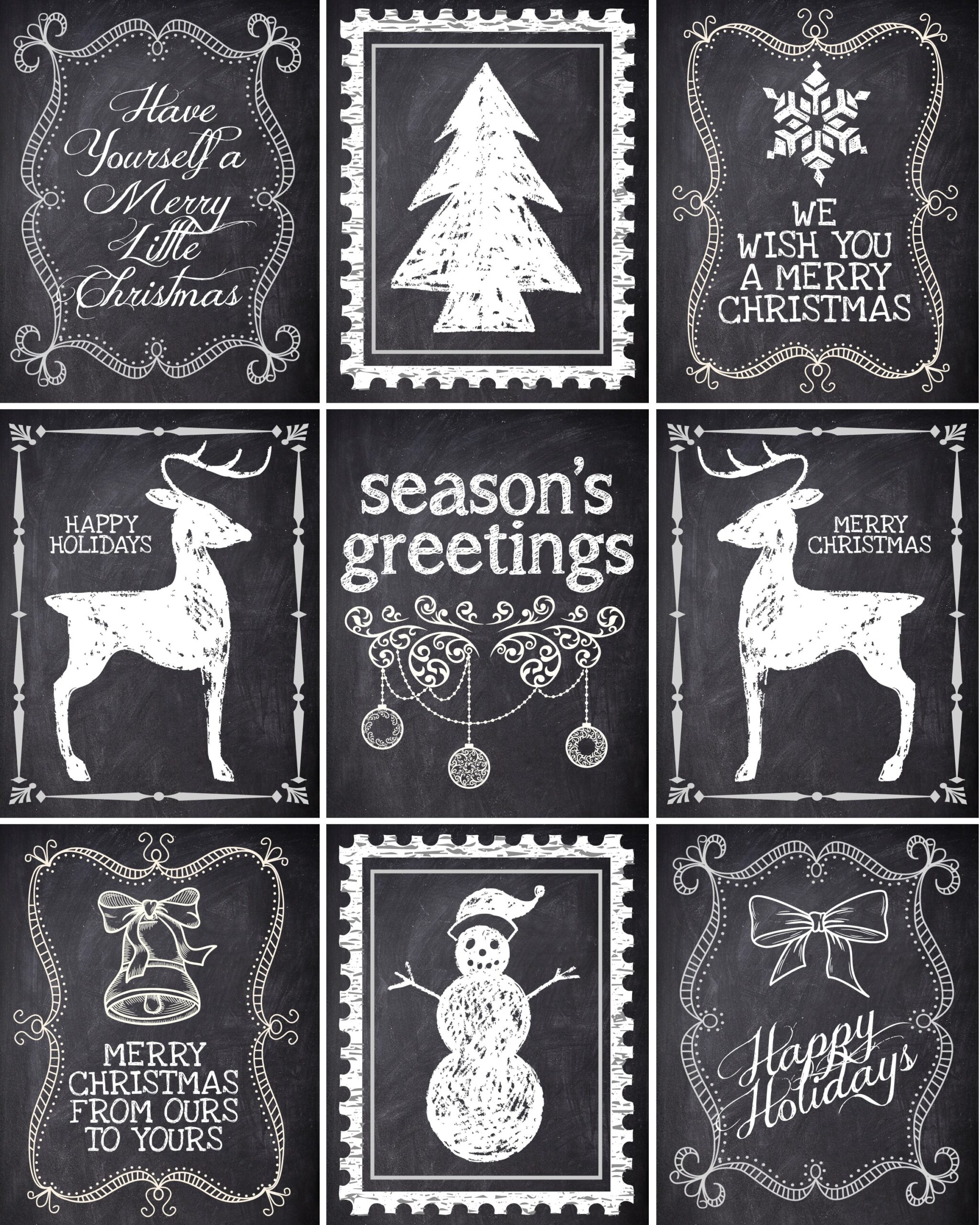 Christmas Chalkboard Labels Free Printable Christmas Chalkboard Labels Free Printable