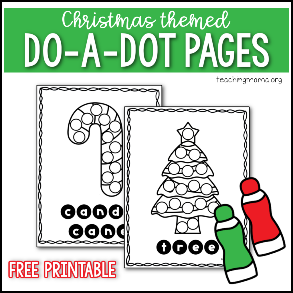 Christmas Do A Dot Pages Christmas Do A Dot Pages