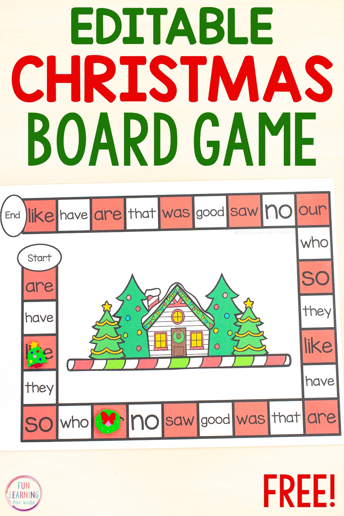 Christmas Editable Board Game