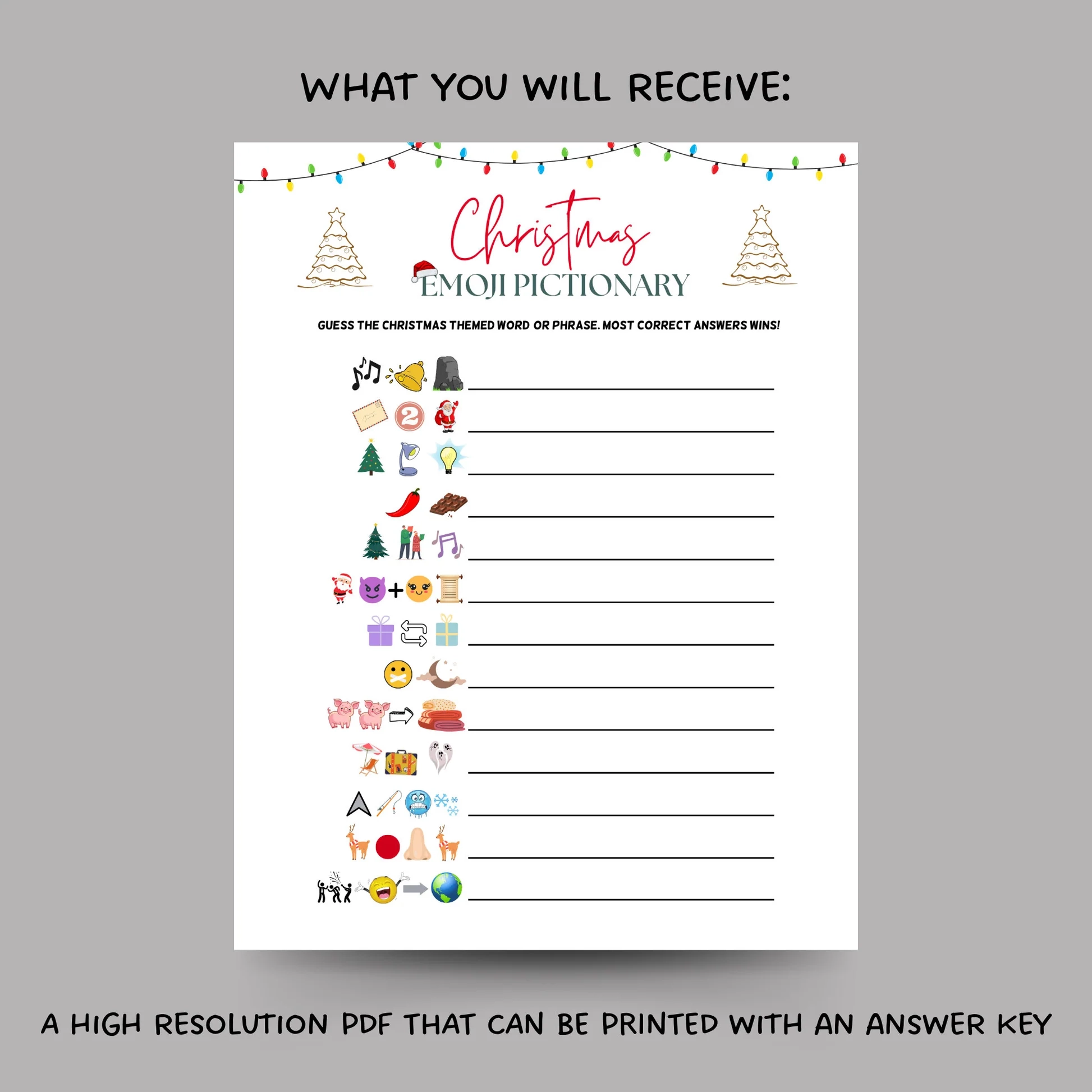 christmas emoji game with answers printable christmas emoji game with answers printable