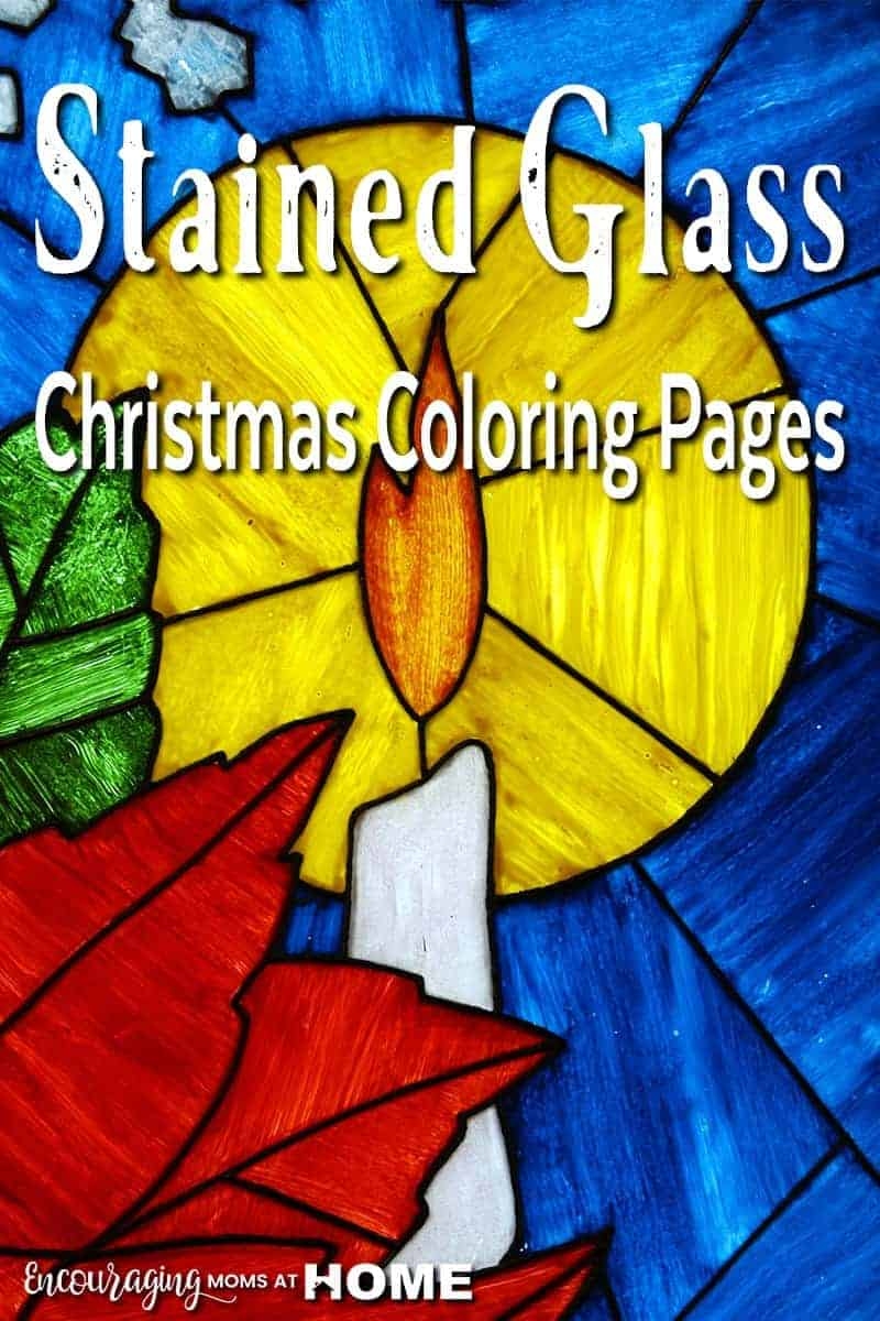 Christmas Free Stained Glass Coloring Pages