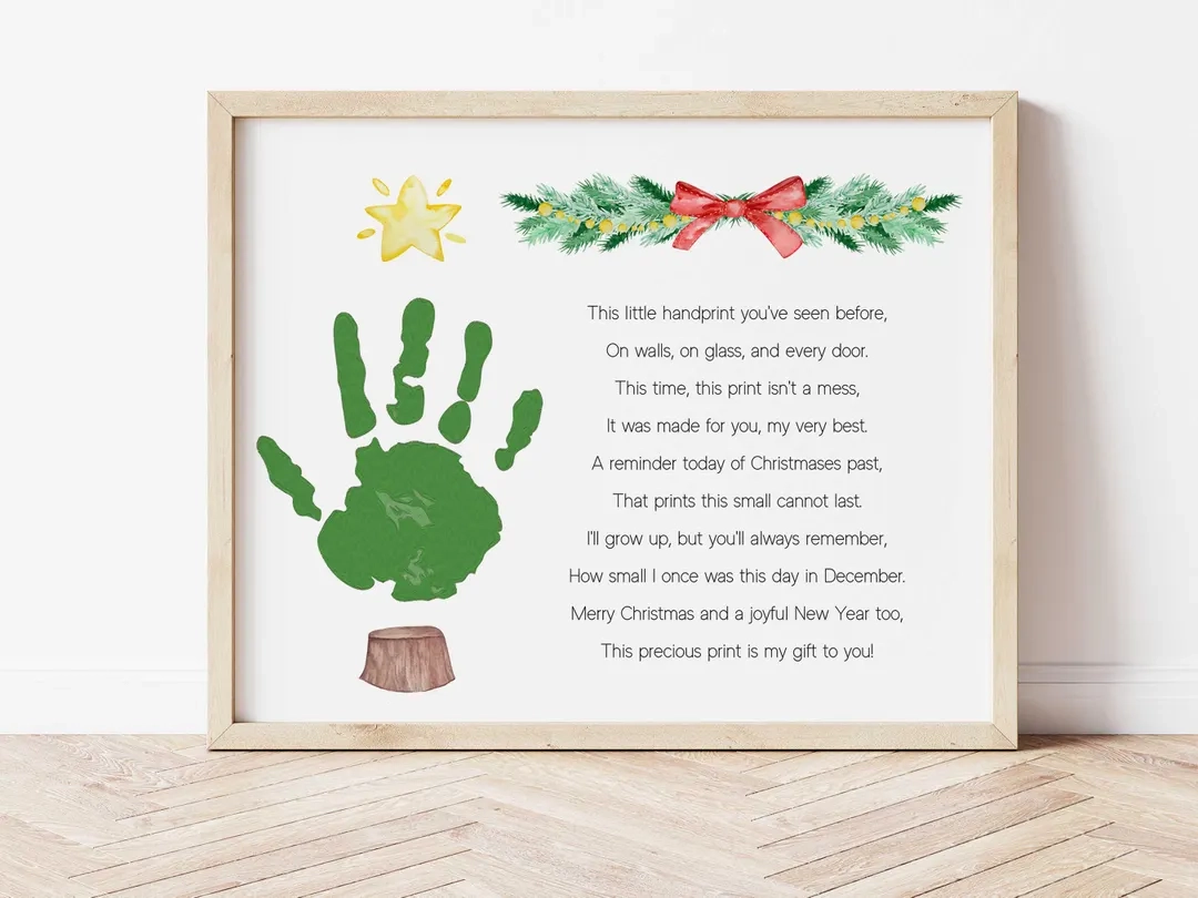 Christmas Handprint Craft Christmas