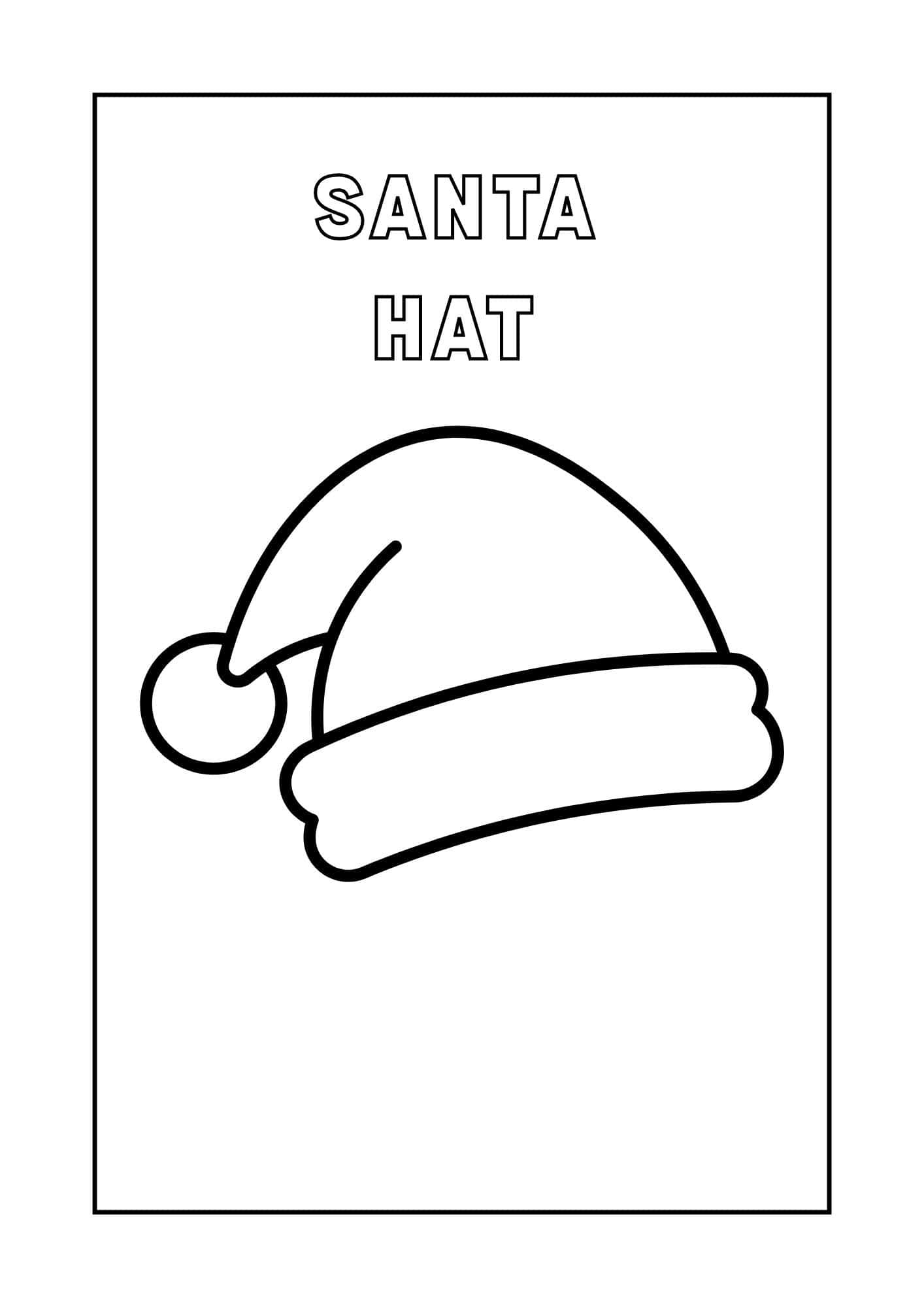 Christmas Hat Printable Christmas Hat Printable