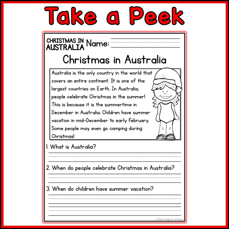 Christmas In Australia Christmas Around The World Social Studies Unit
