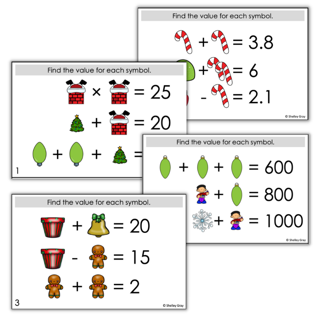 free christmas logic puzzles printable