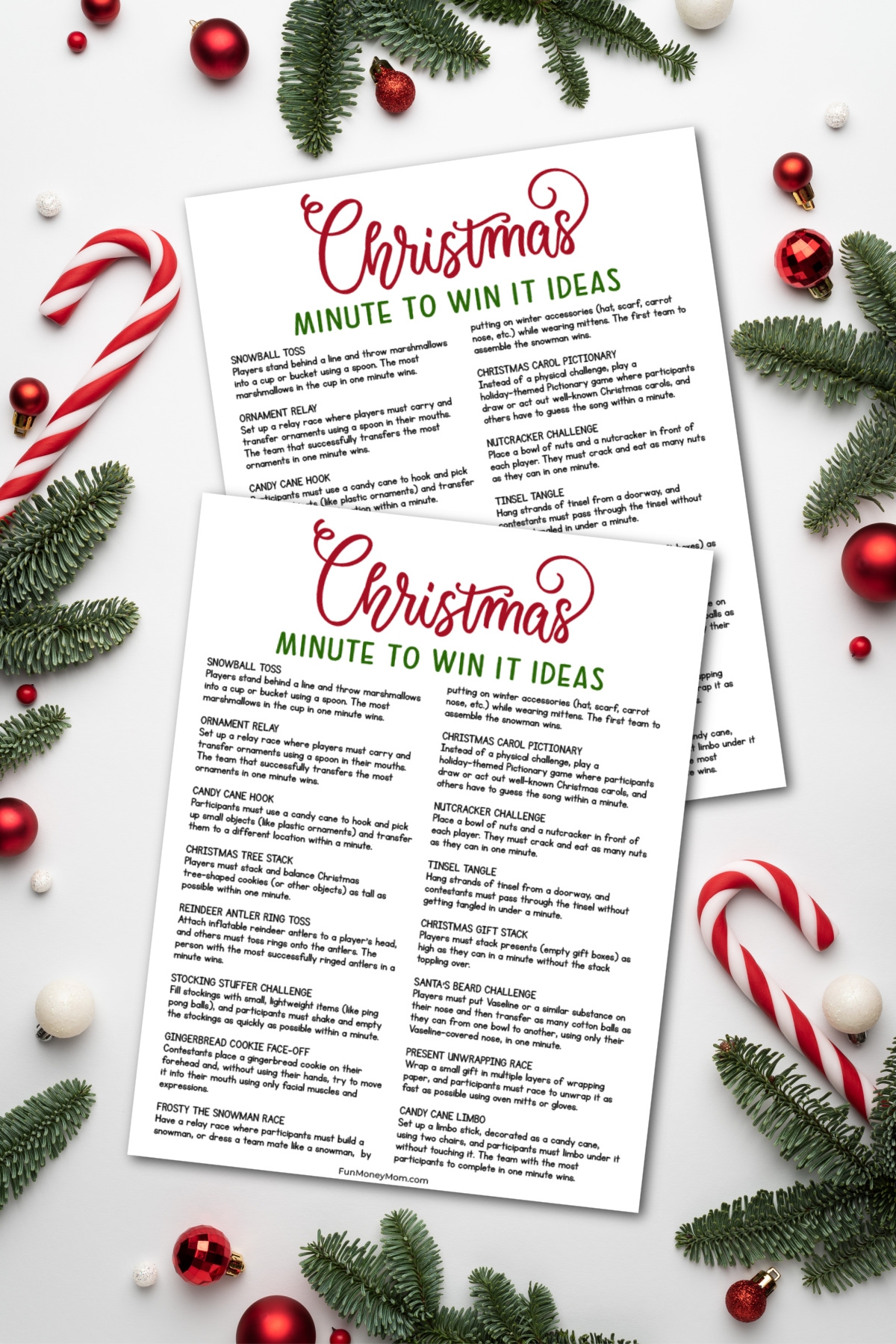 free minute to win it printables free minute to win it printables
