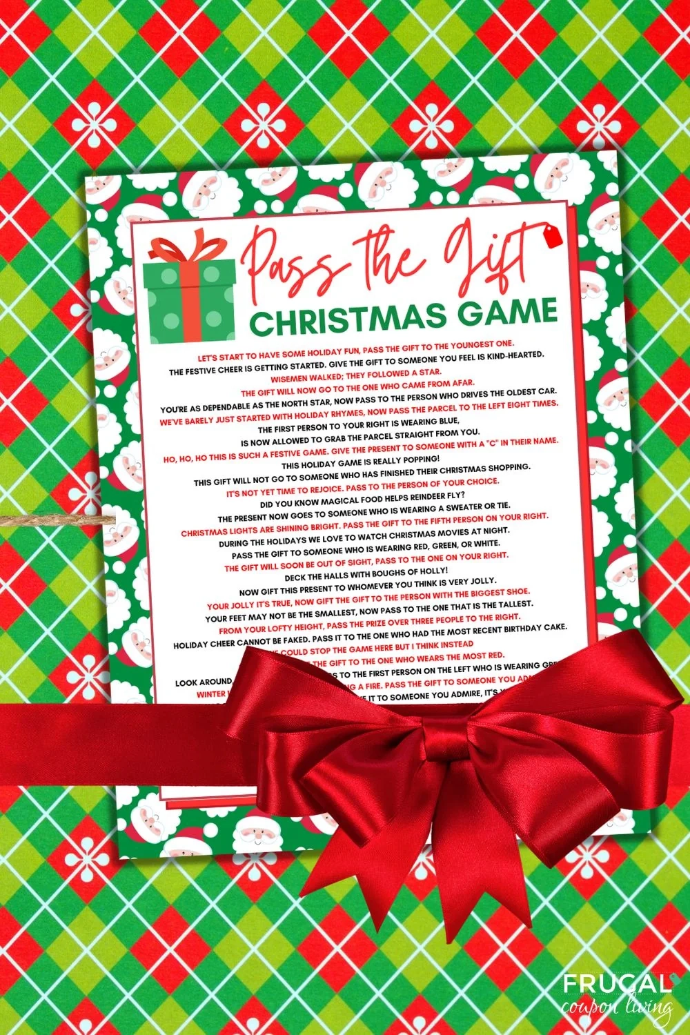 Christmas Pass The Parcel Gift Game