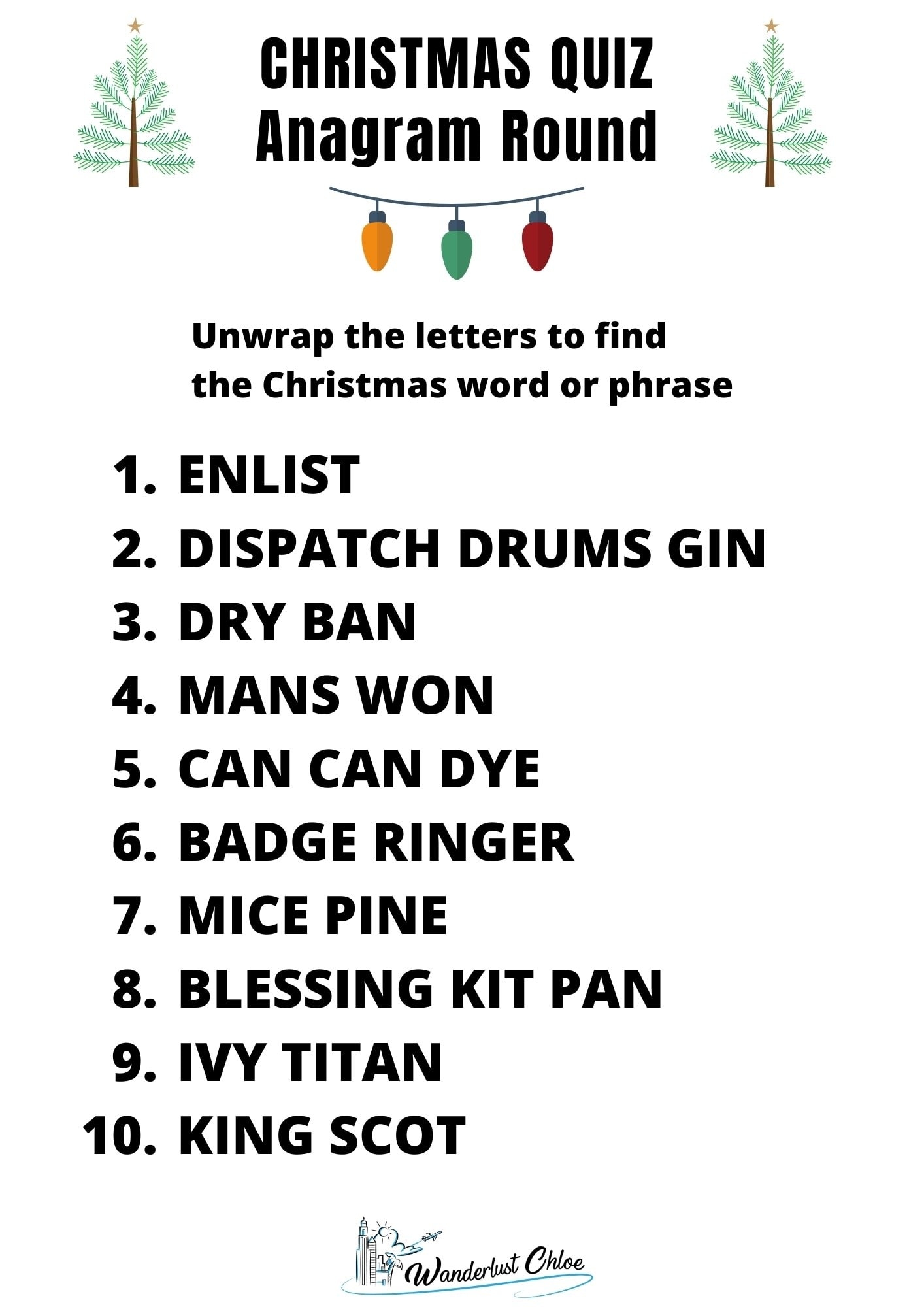 Christmas Quiz Questions