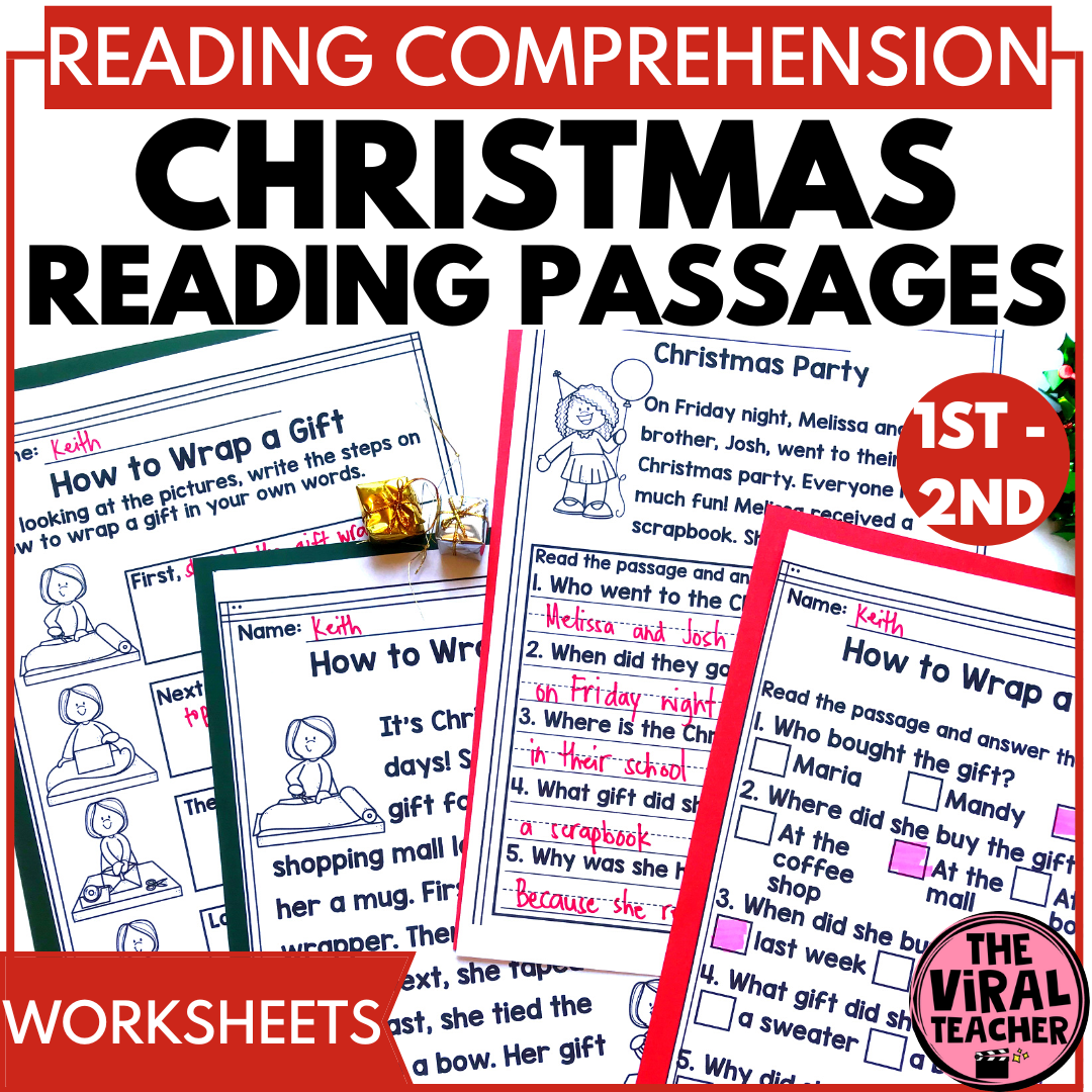 4th grade christmas reading comprehension worksheets 4th grade christmas reading comprehension worksheets
