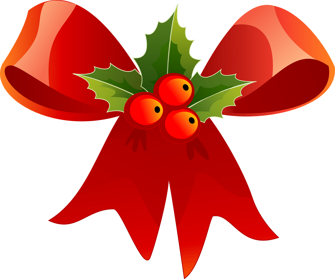 printable red christmas bow