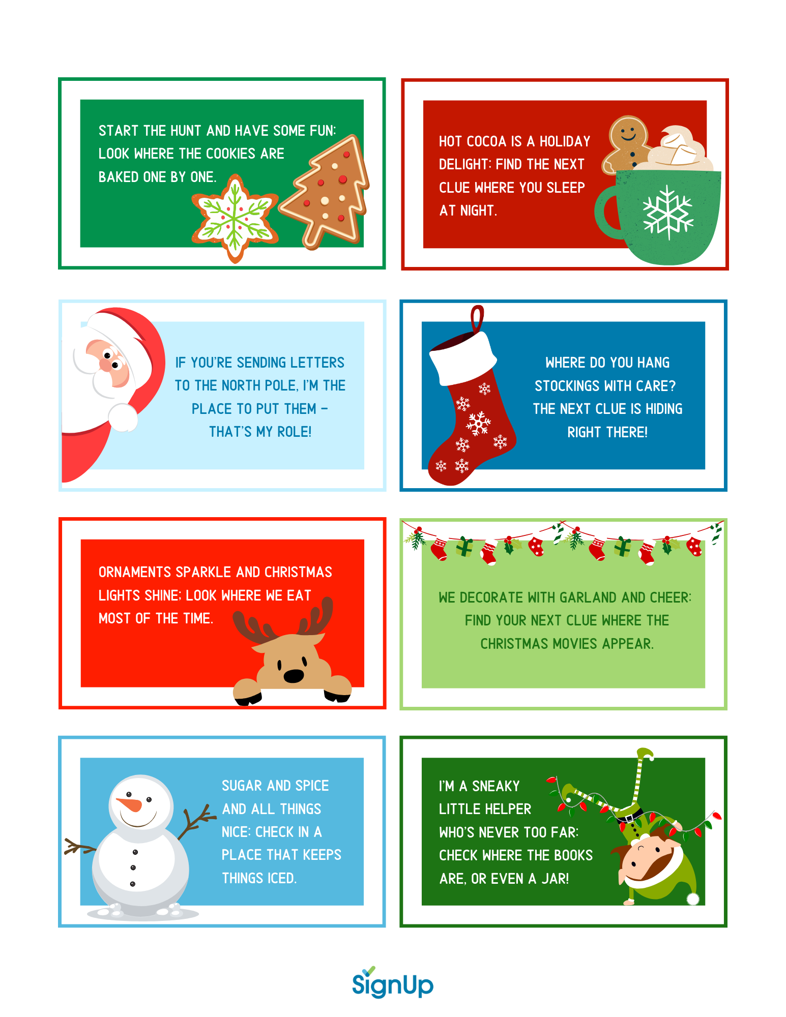 Christmas Scavenger Hunt At Home