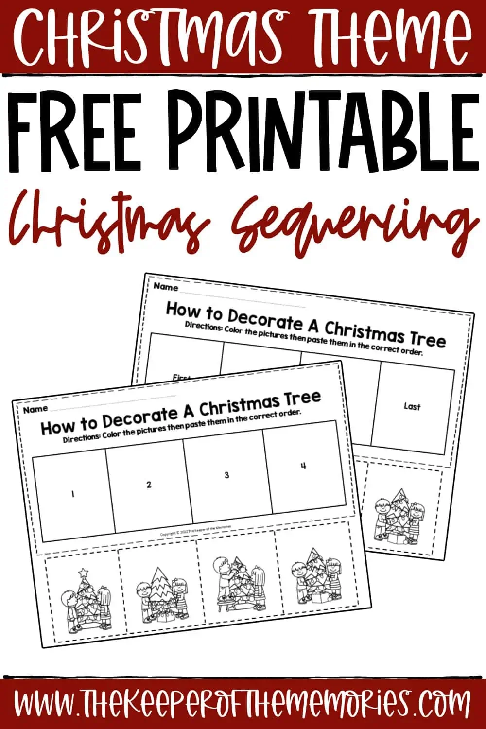 Christmas Sequencing Worksheets Christmas Sequencing Worksheets