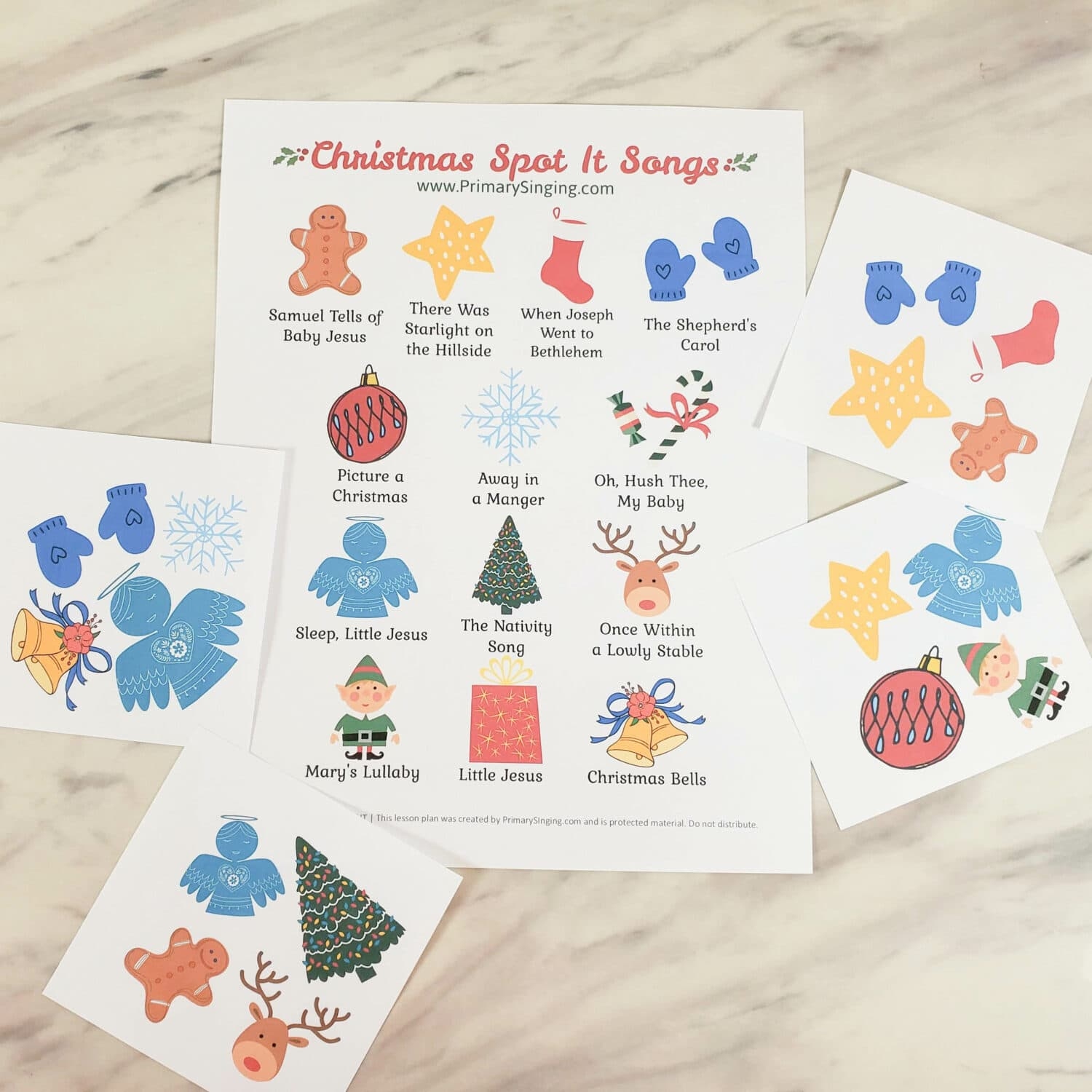 christmas spot it printable christmas spot it printable