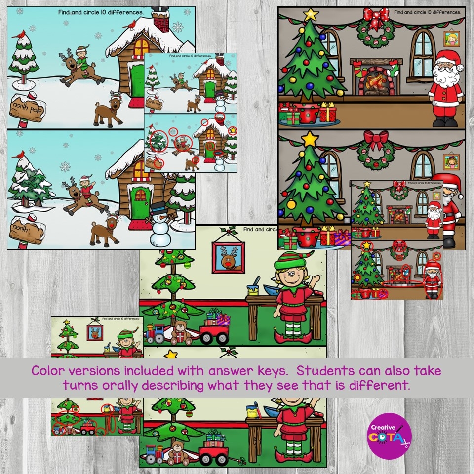 Christmas Spot The Difference