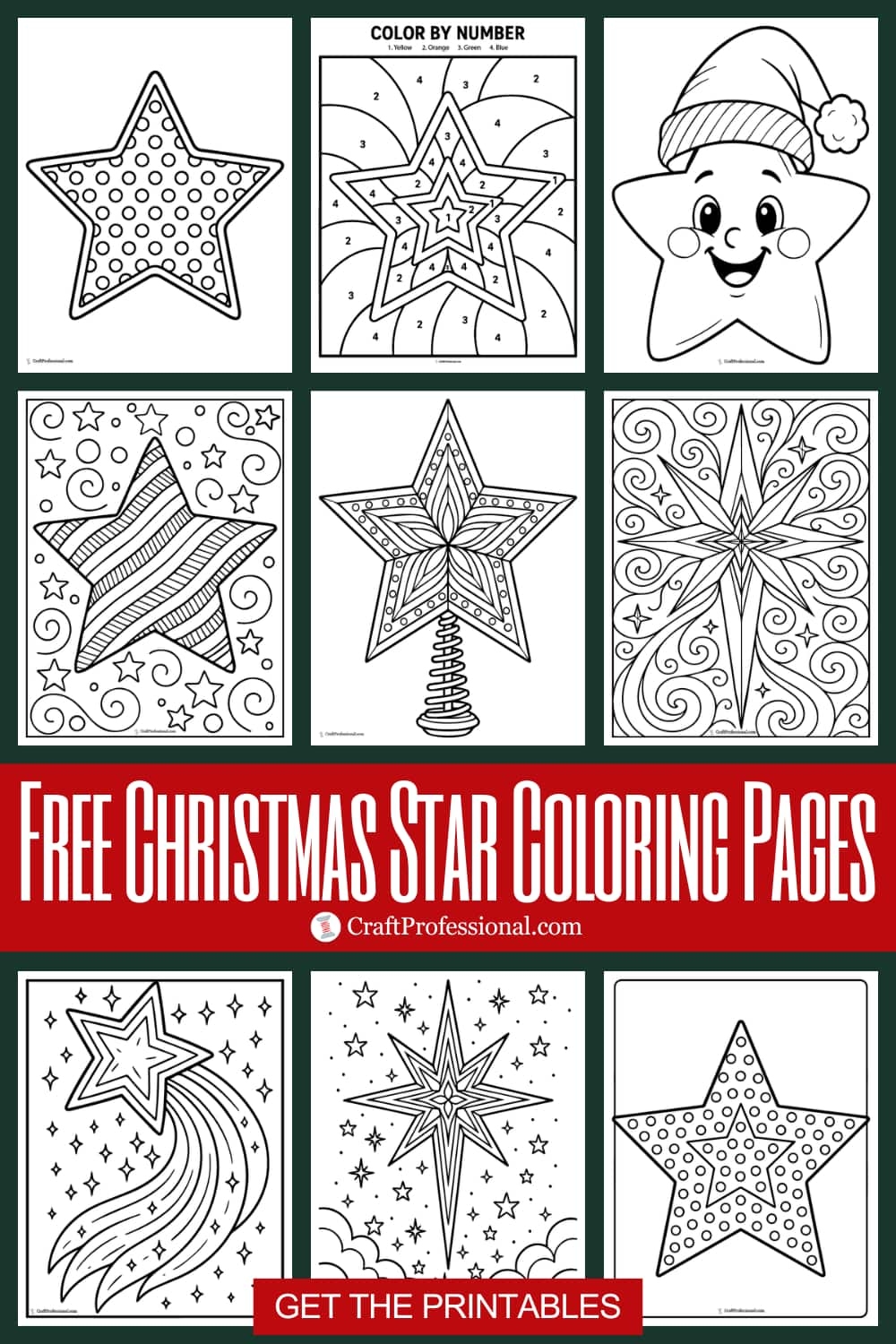 Christmas Star Coloring Pages