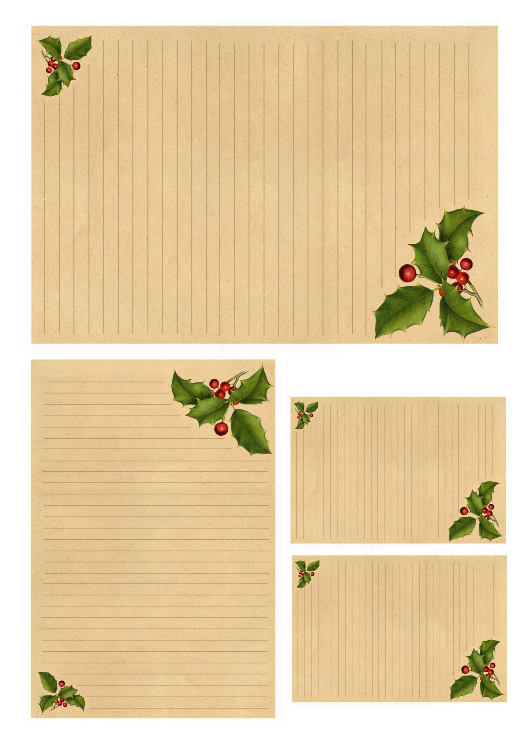 Christmas Stationery Printable Christmas Stationery Printable