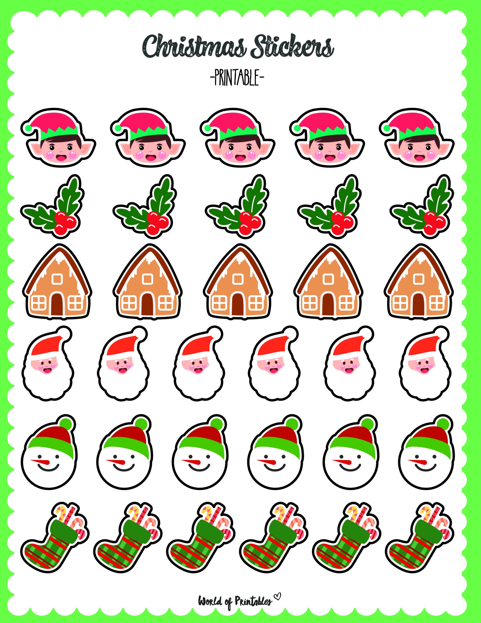 Christmas Stickers Christmas Stickers