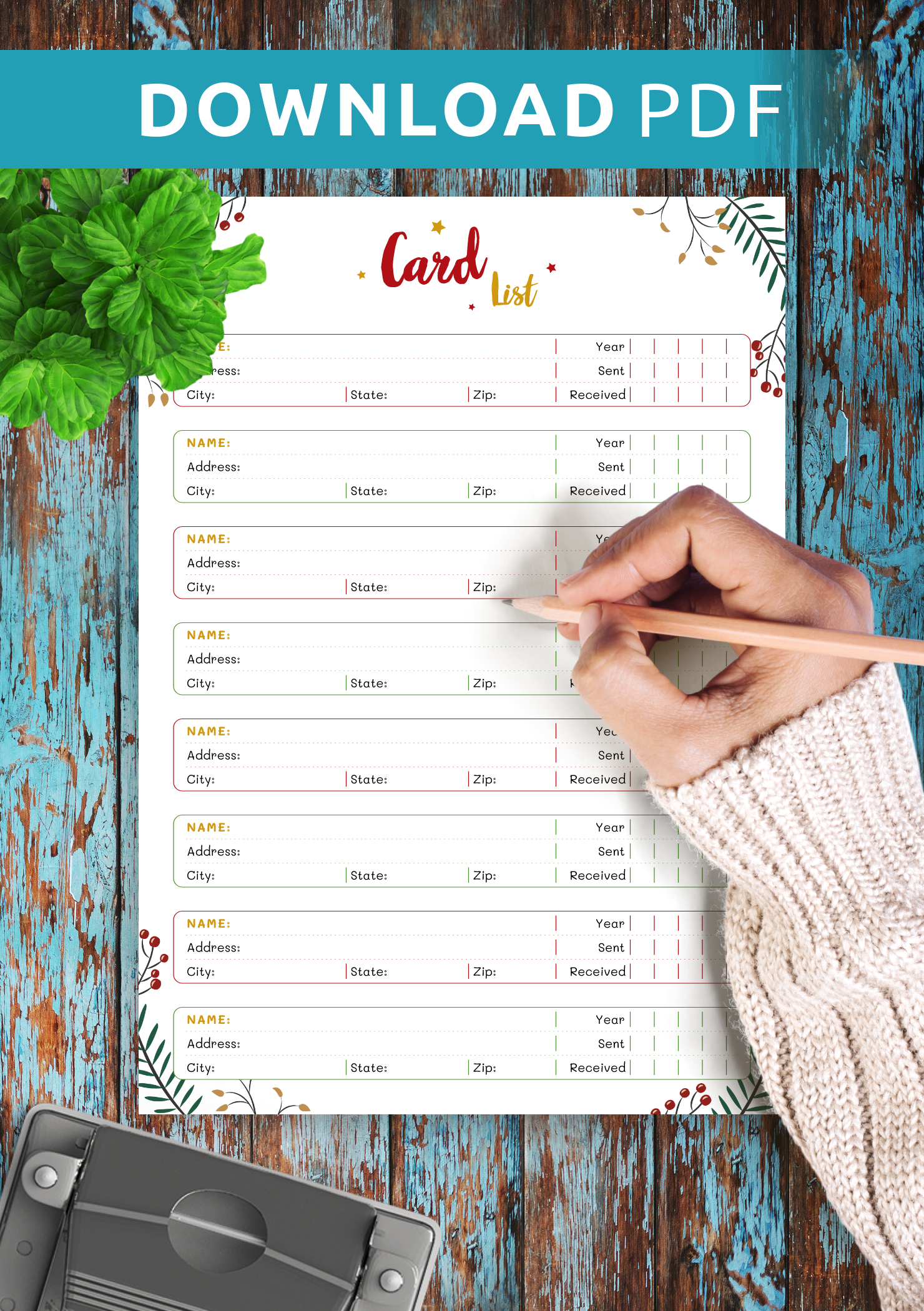 Christmas Style Card List Christmas Style Card List