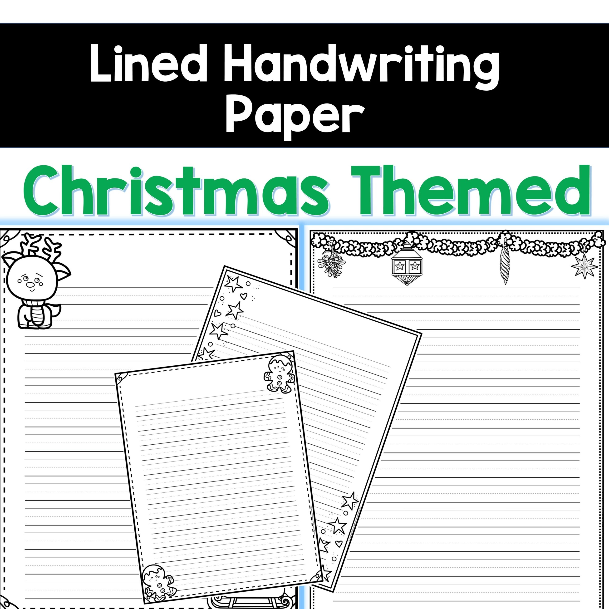 christmas writing paper free printable